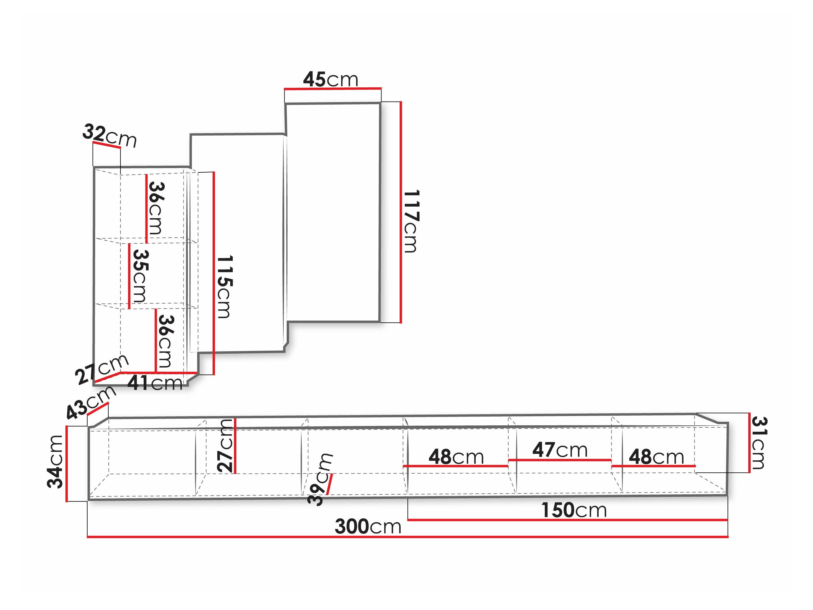 Wohnzimmer-Sets Remus XX (Weiß)