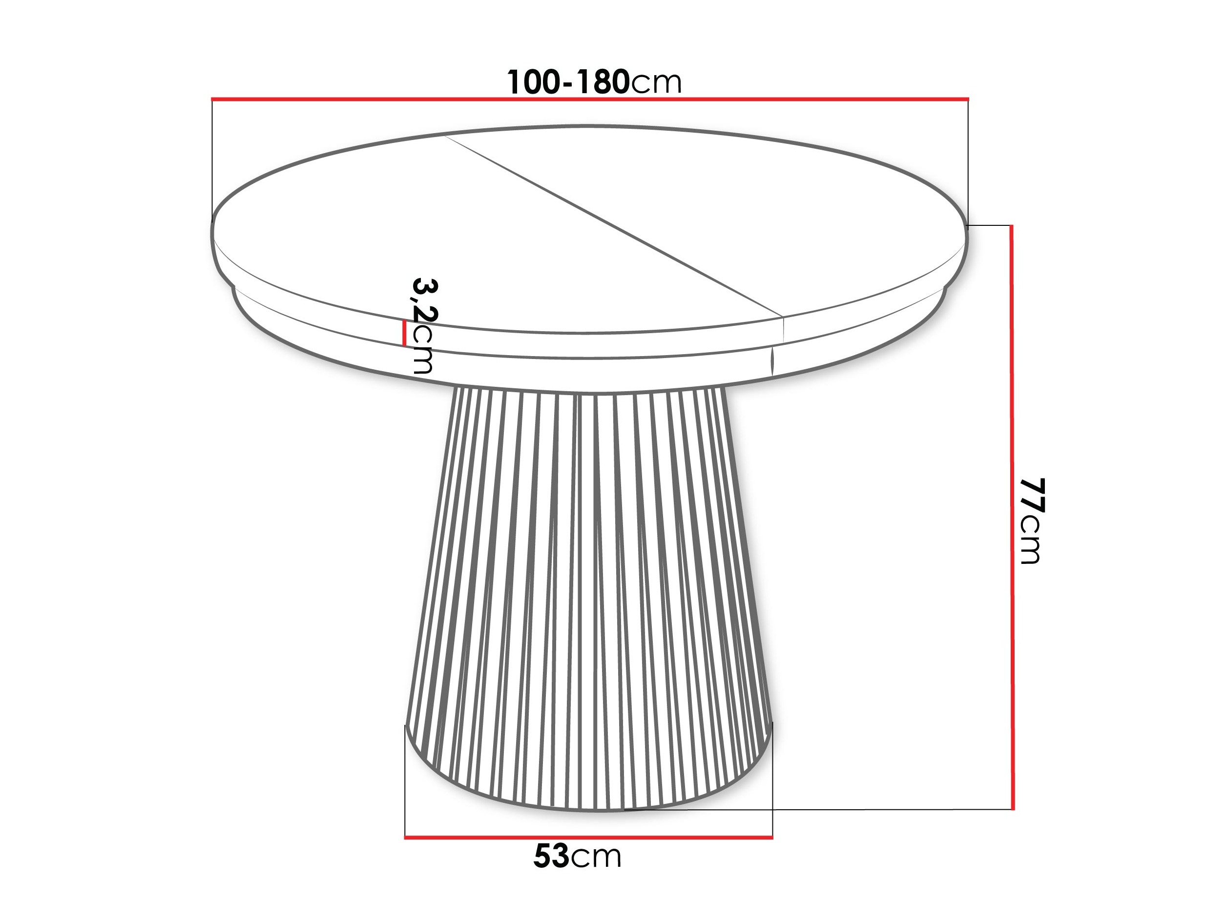 Tisch Stanton 151 (Weiß)