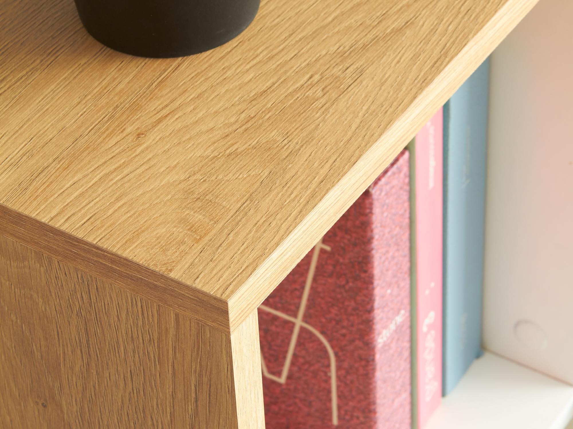 Bürotisch Houston 826 (Weiß + Goldene Eichenholzoptik)