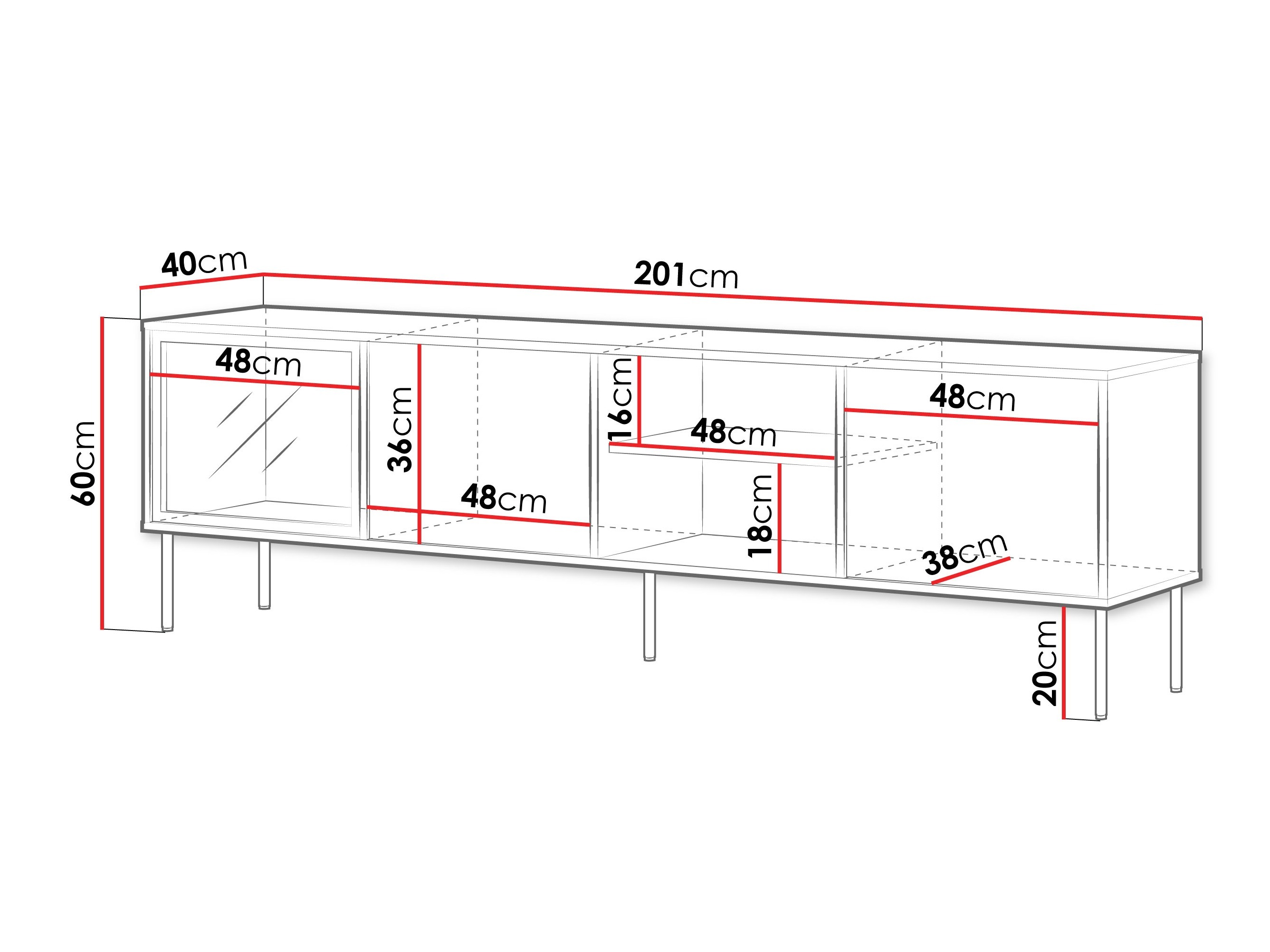 TV-Möbel Merevai 103 (Kaschmir)