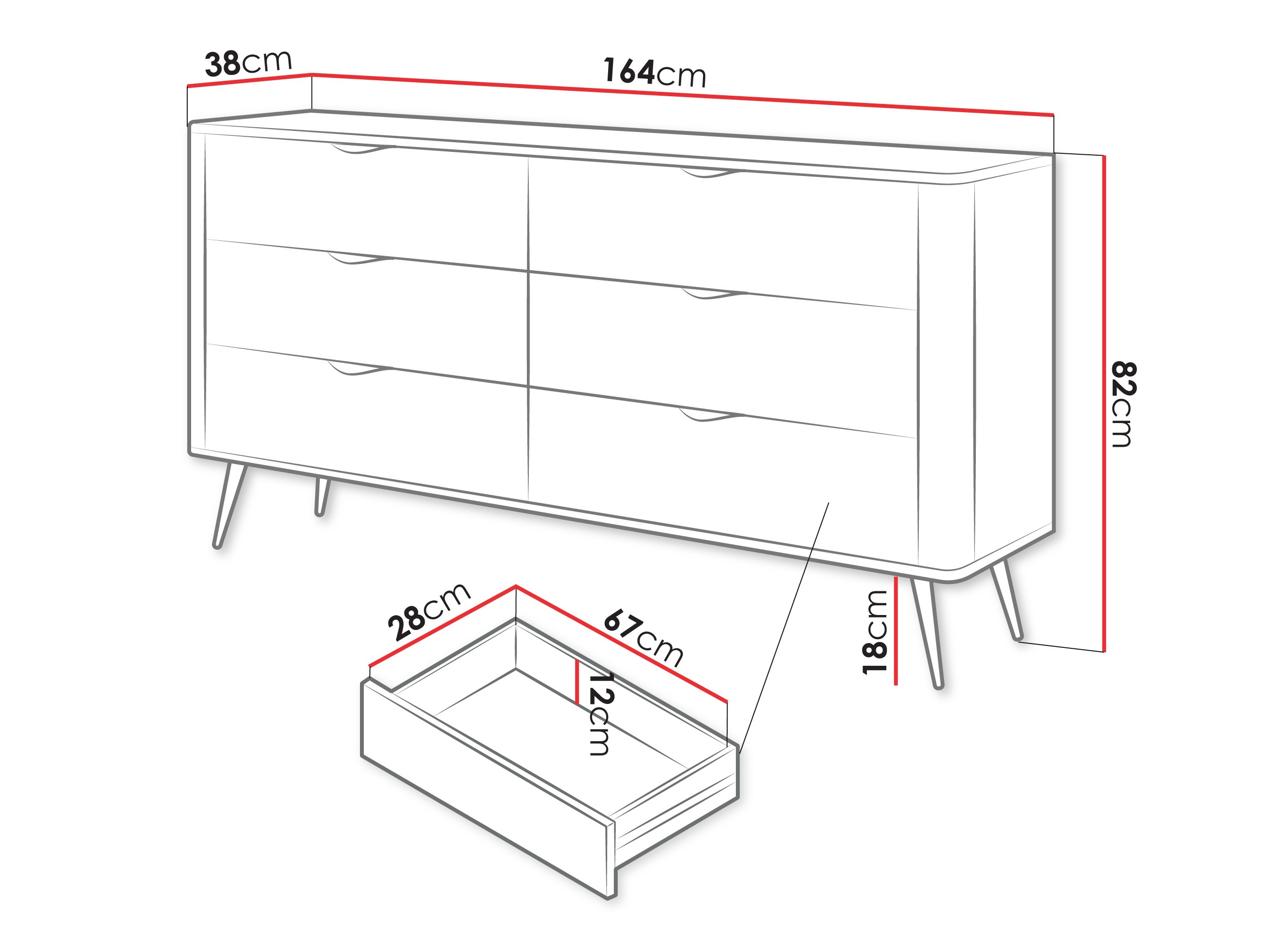 Kommoden Ioca II (Beige)