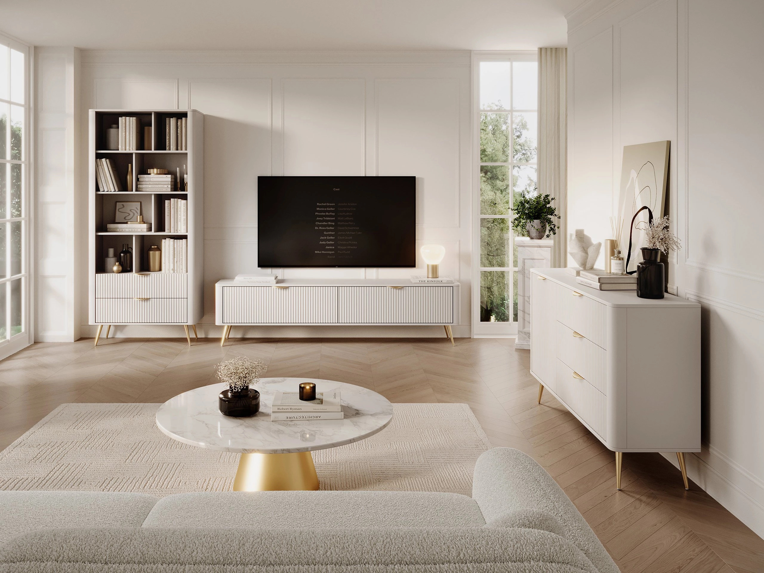 TV-Möbel Ioca I (Beige)