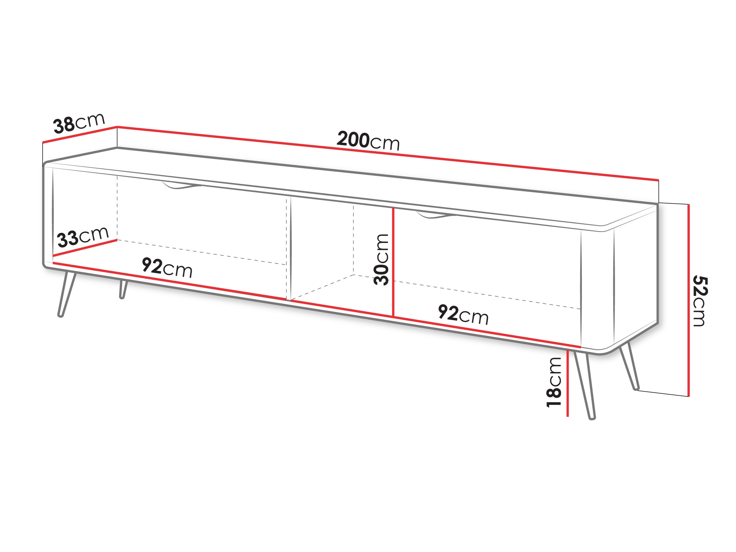 TV-Möbel Ioca I (Beige)