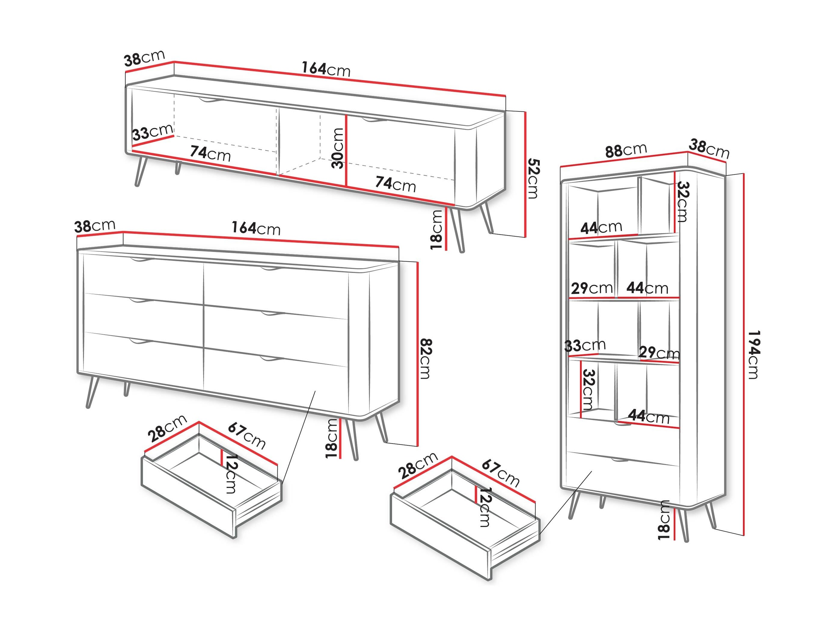 Wohnzimmer-Sets Lectum II (Beige)