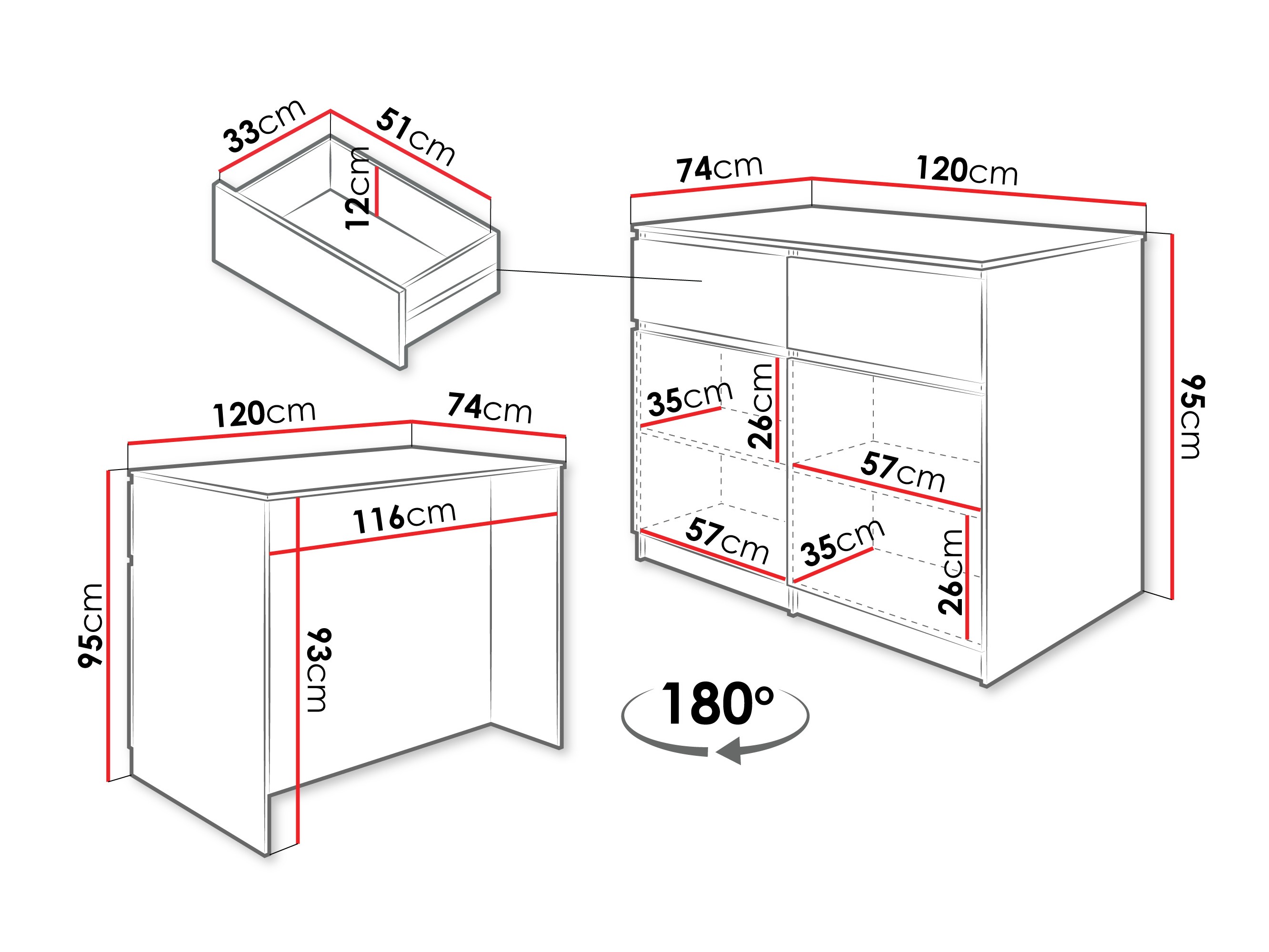 Kücheninsel Comfivo 504 (Eichenholzoptik)