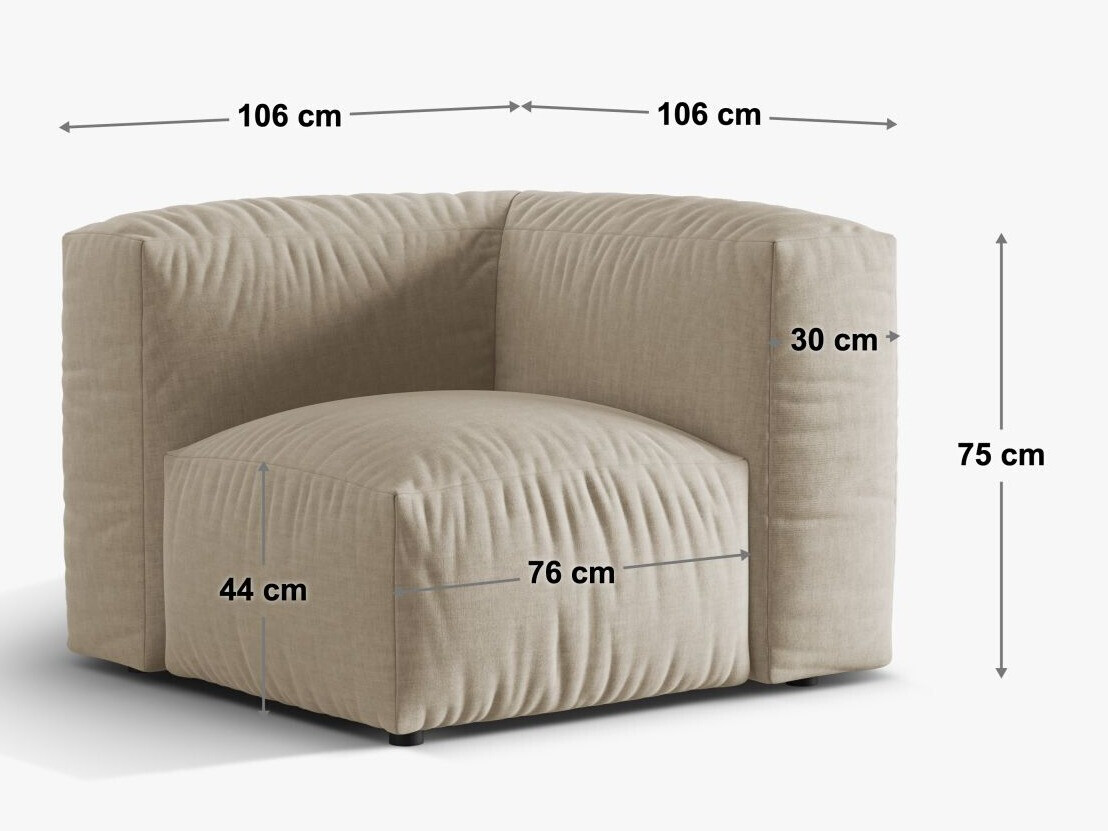 Modularer Sessel Sorcoro 110 (Boston Ocean)