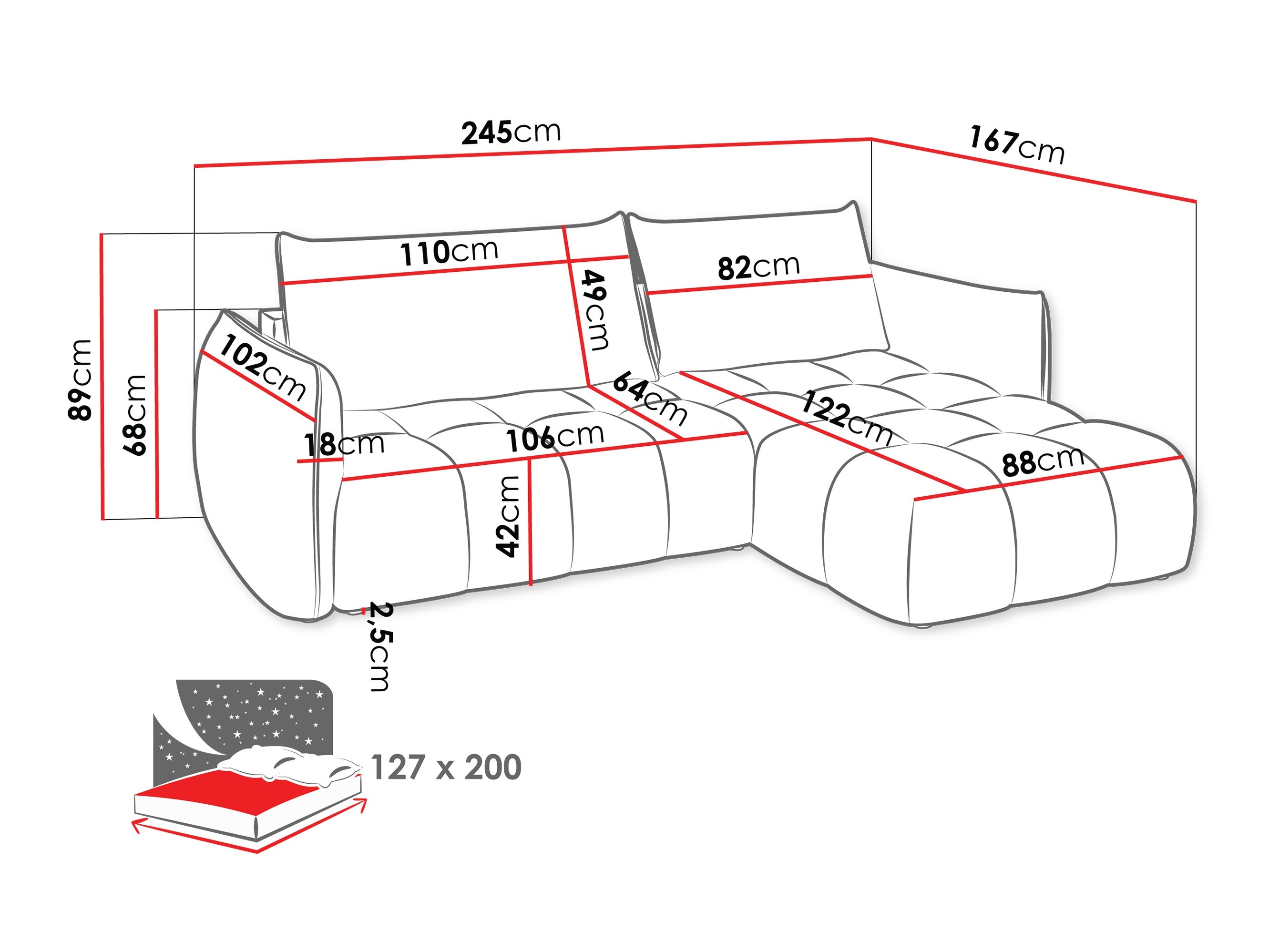 Ecksofa Naturis (Lumo 55)