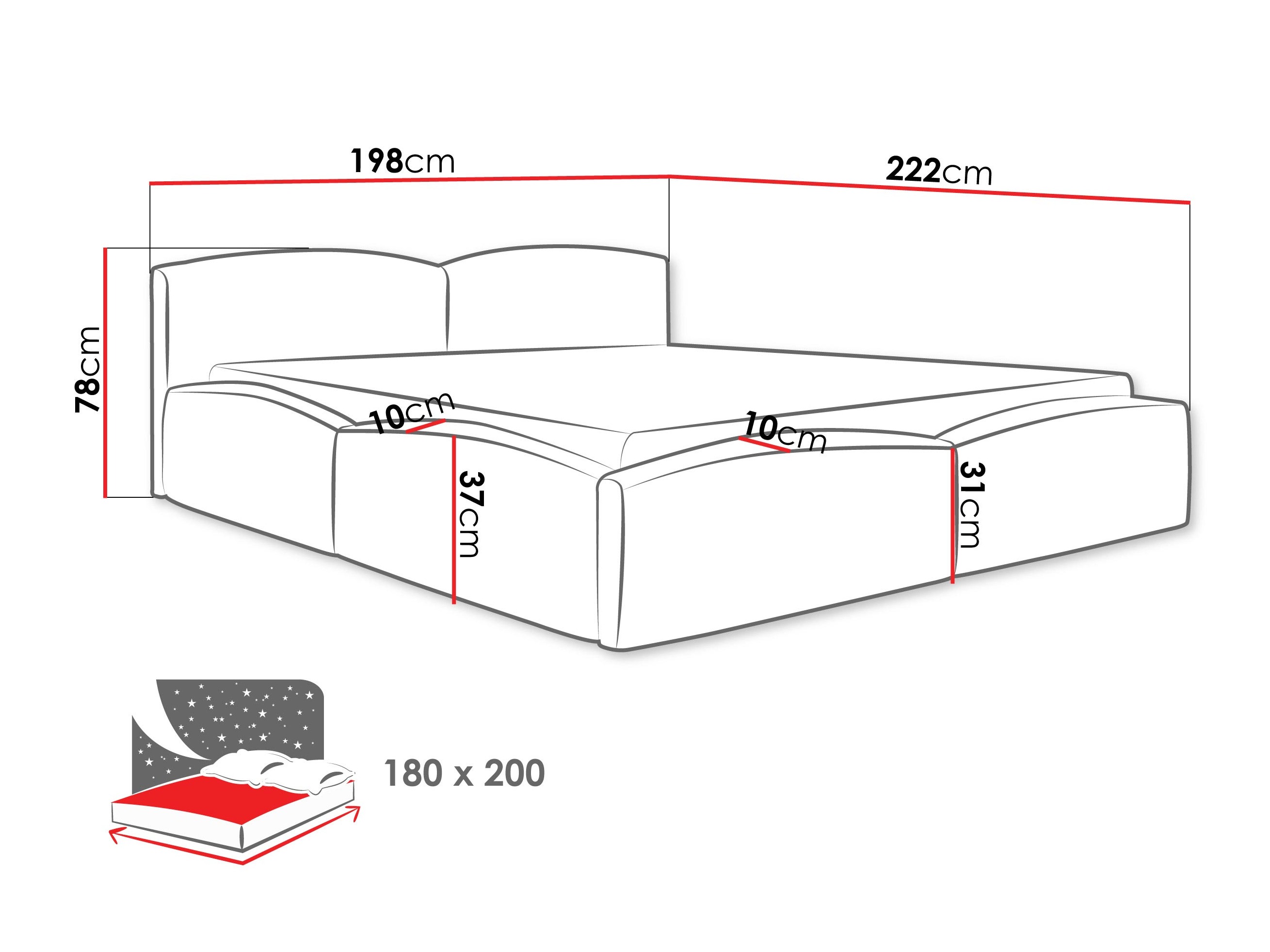 Bett TrendyNest Titis (Margo 227.09)