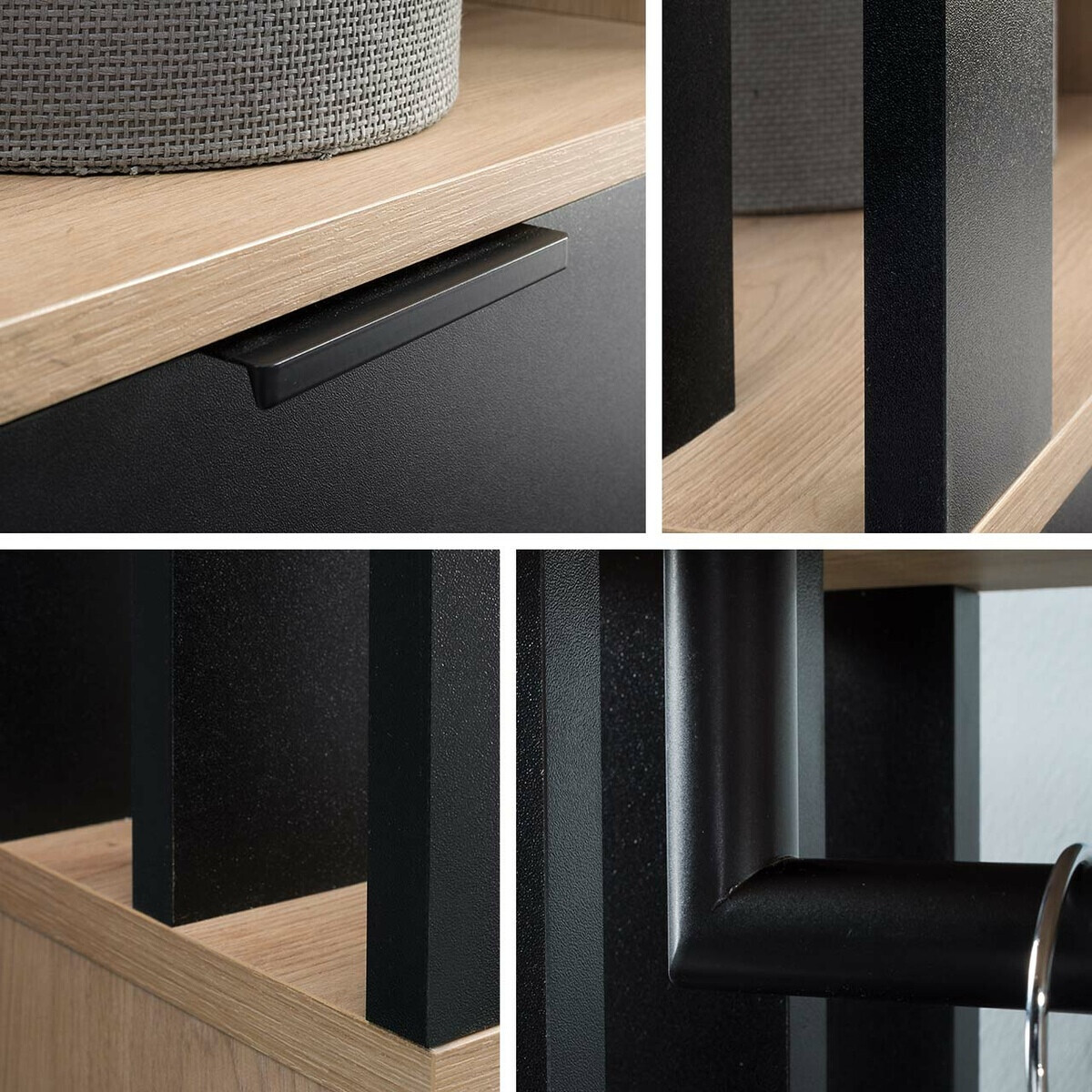 Flurgarnitur Vinea (Weiß + Schwarz)