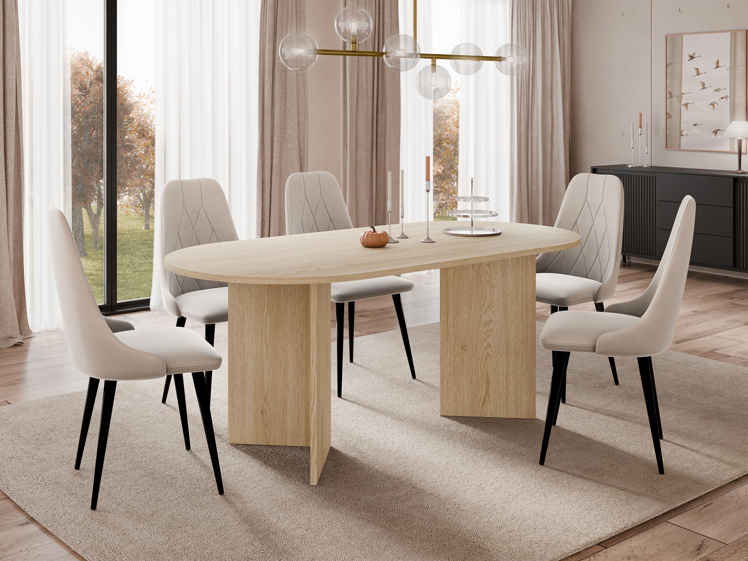 Tisch Comfivo Fungus (Eichenholzoptik)