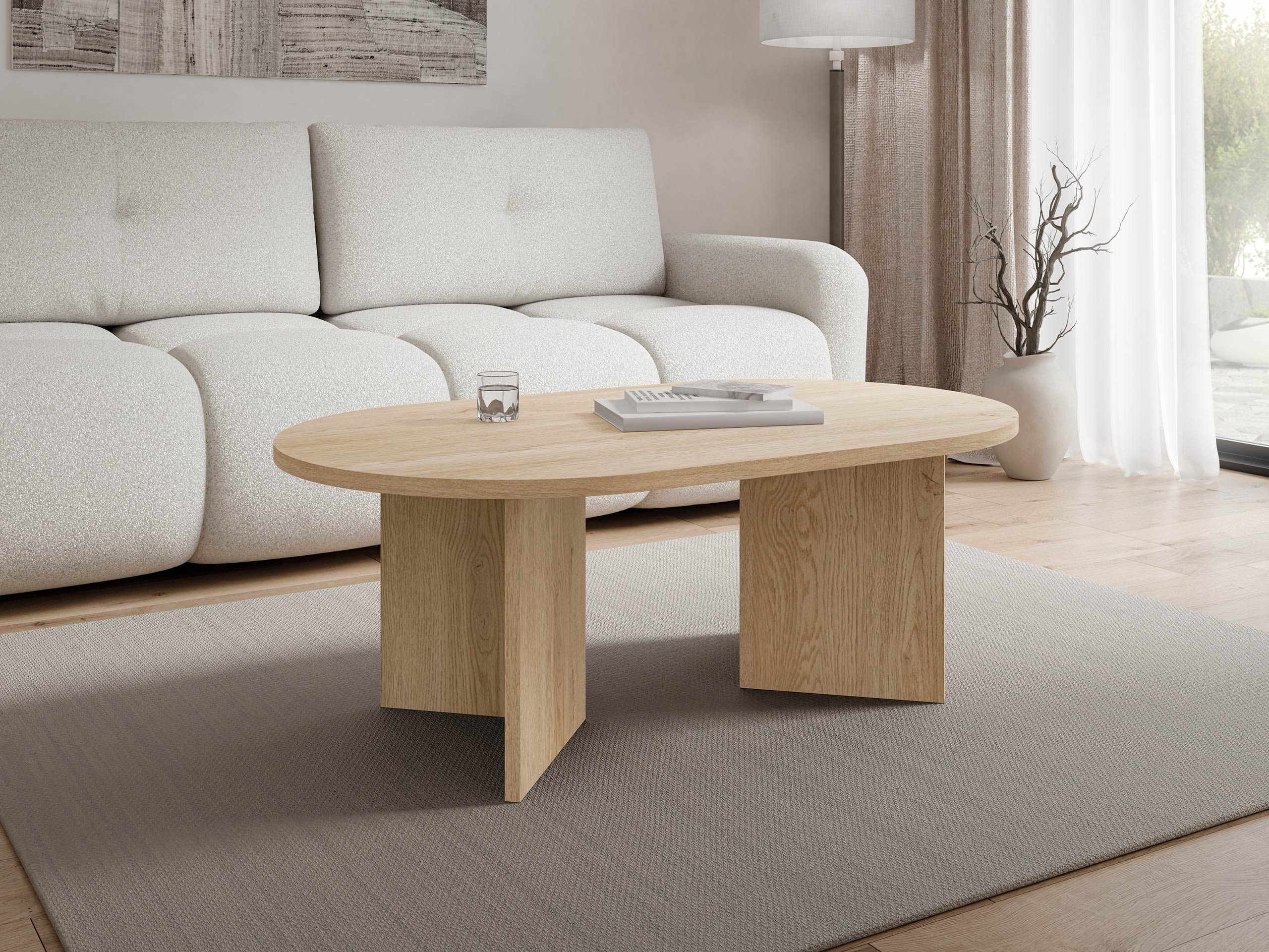 Couchtisch Comfivo Fungus (Eichenholzoptik)