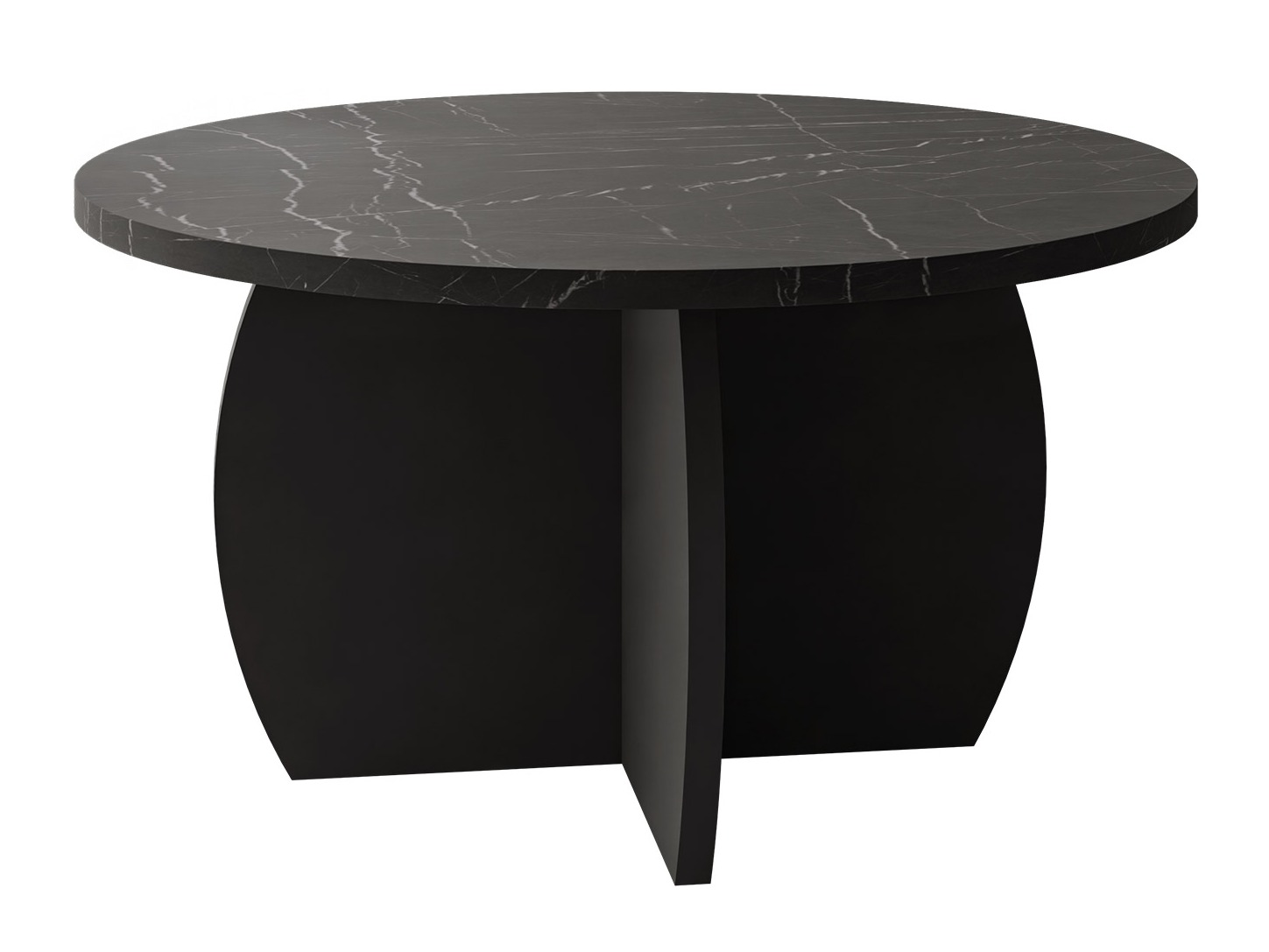 Couchtisch Comfivo Pagas (Schwarzer Marmor + Schwarz)
