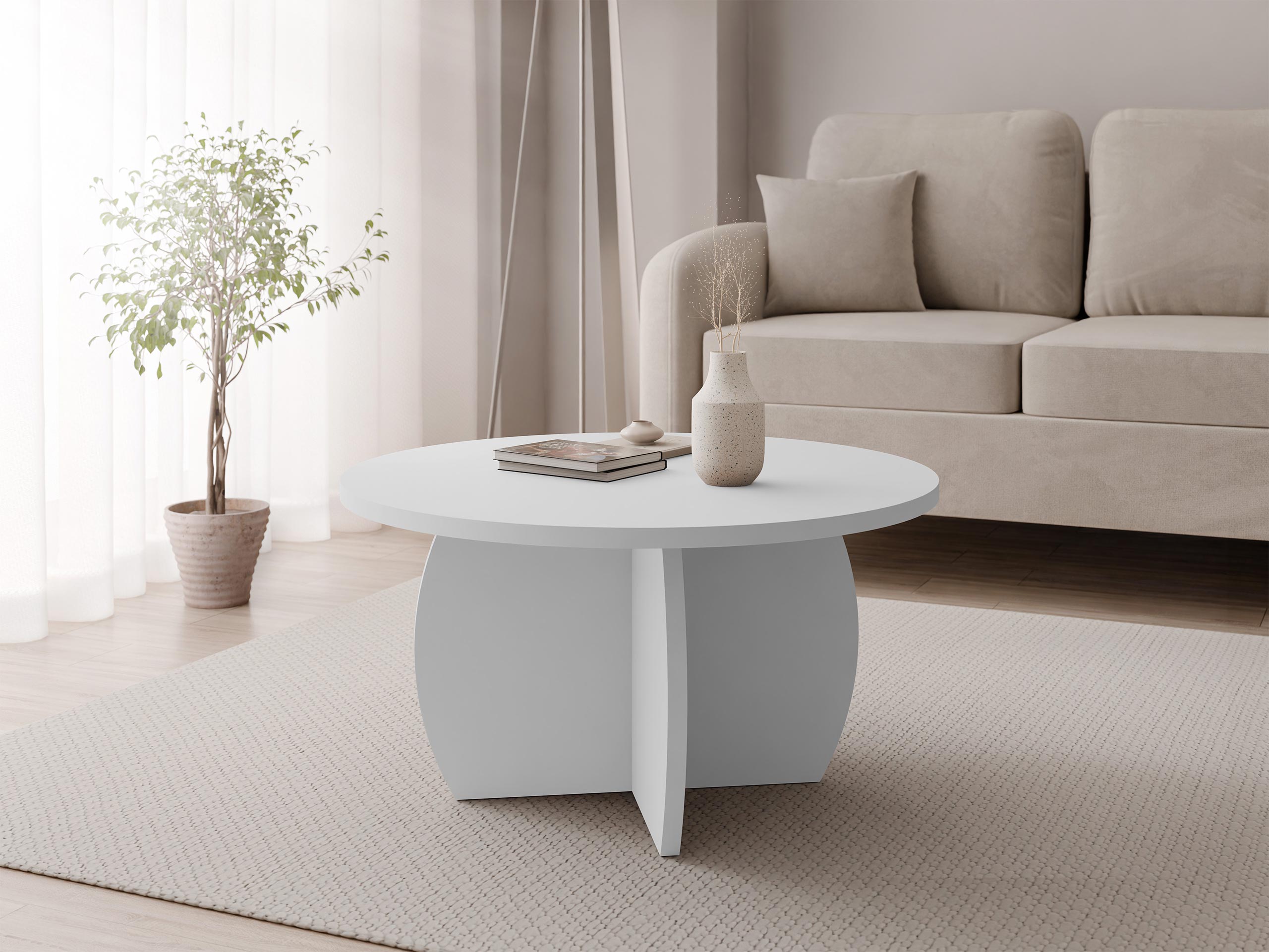 Couchtisch Comfivo Pagas (Weiß)