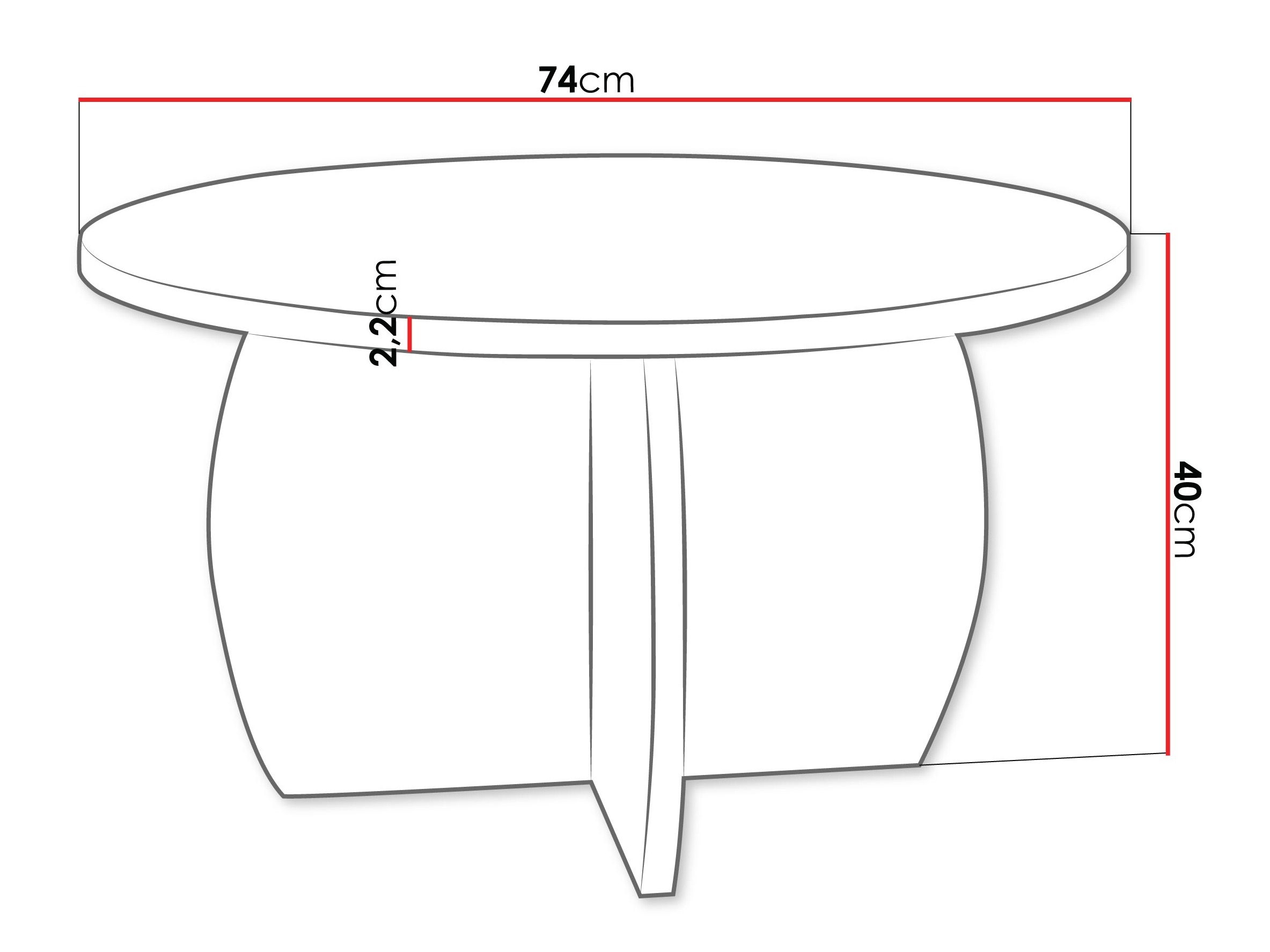 Couchtisch Comfivo Pagas (Weiß)