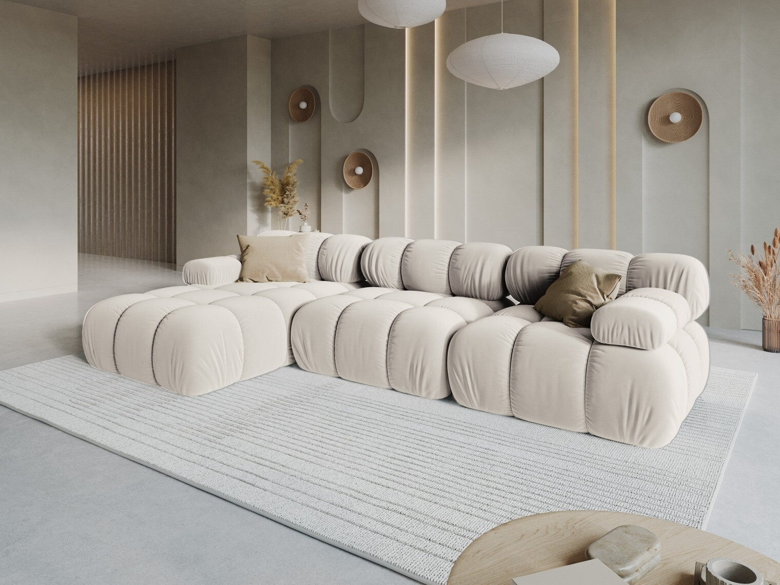 Modulares Ecksofa Caltenu 111 (Bluvel 30)