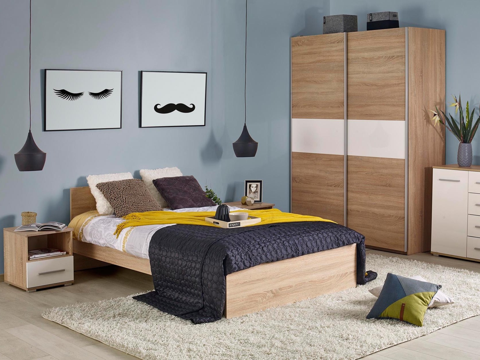 Bett Cirveso 104 (Sonoma Eichenholzoptik)