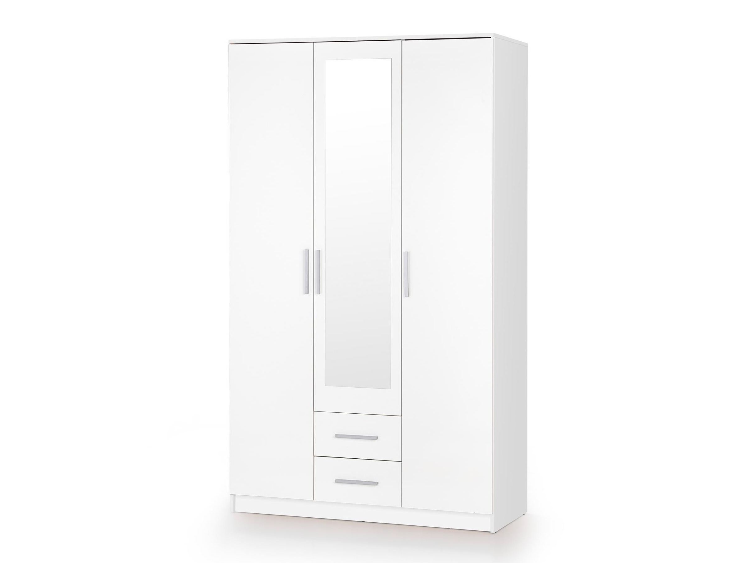 Kleiderschrank Cirveso 119 (Weiß)
