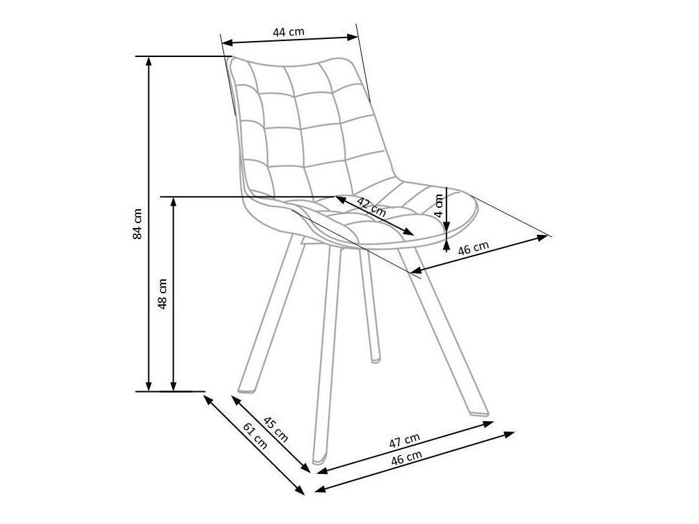 Stuhl Houston 739 (Grau + Hellbraun)