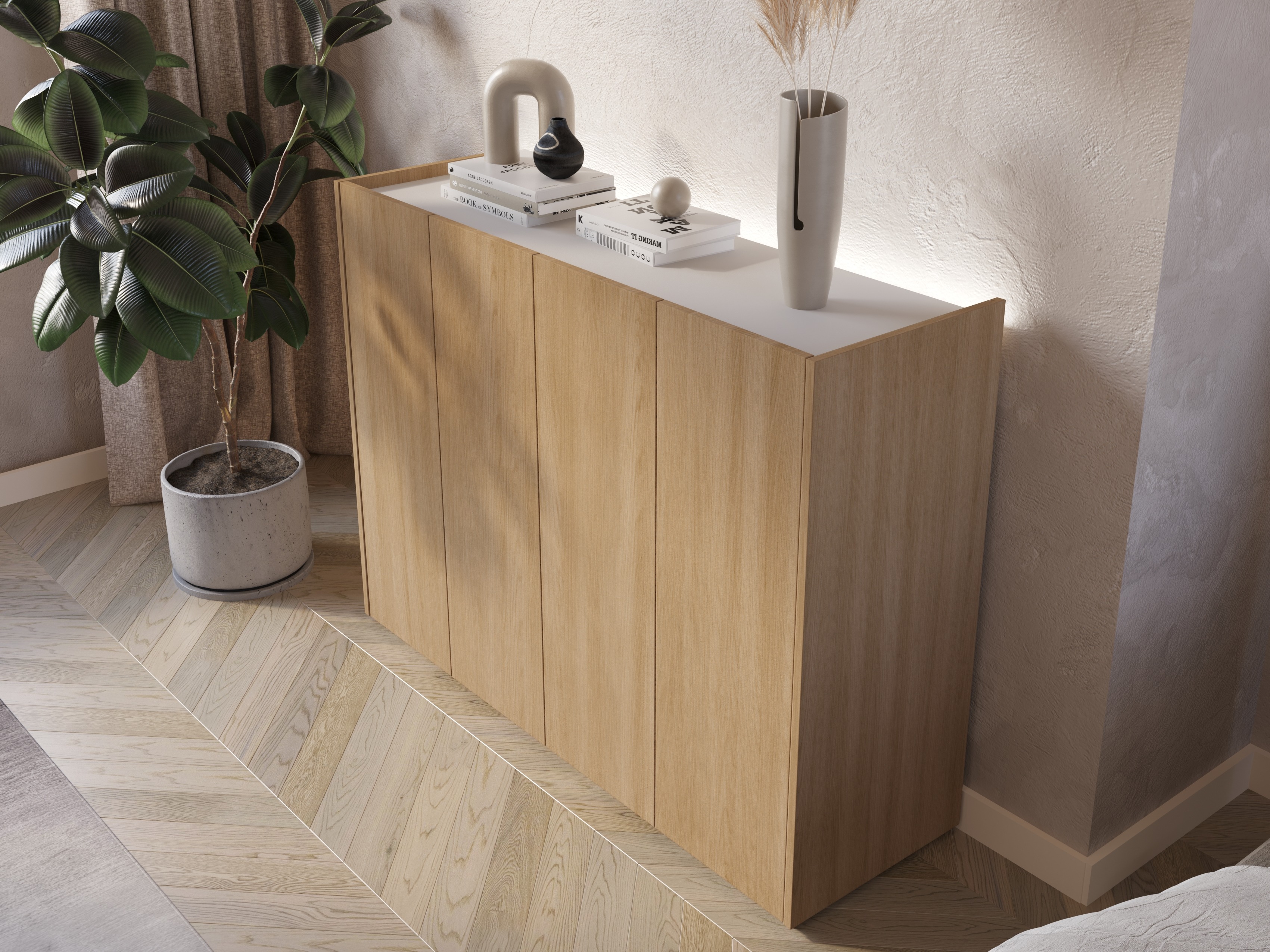 Sideboard Fresno 148 (Eichenholzoptik)