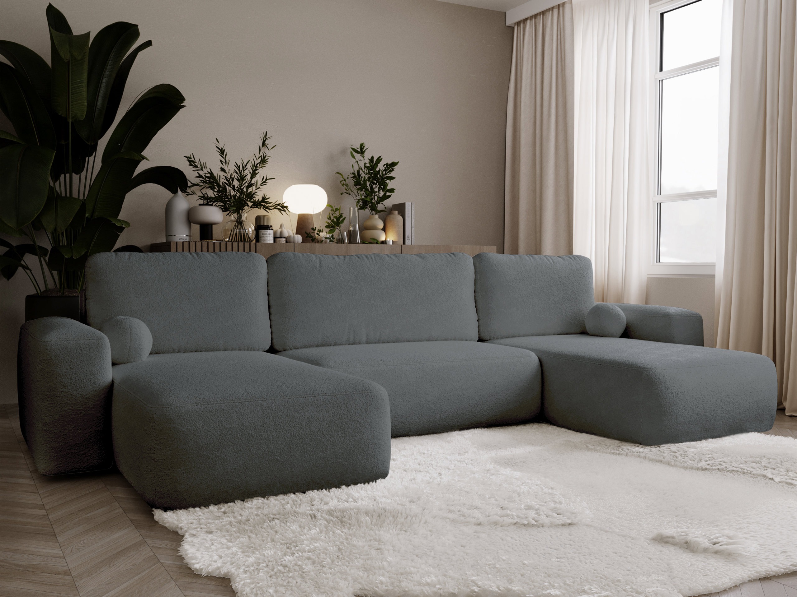 Ecksofa TrendyNest Piscor (Coral 80)