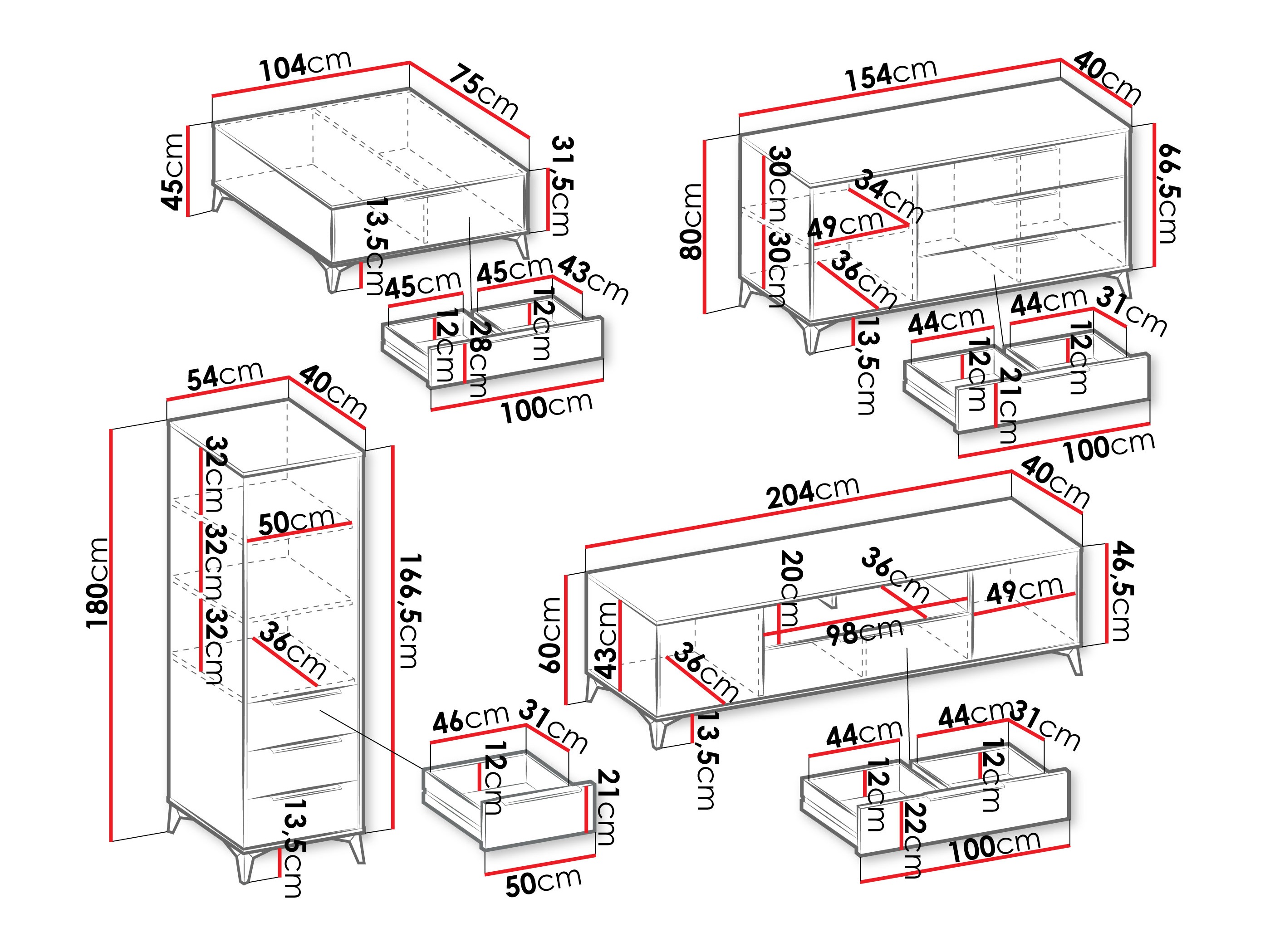 Wohnzimmer-Sets Comfivo Citrus IV