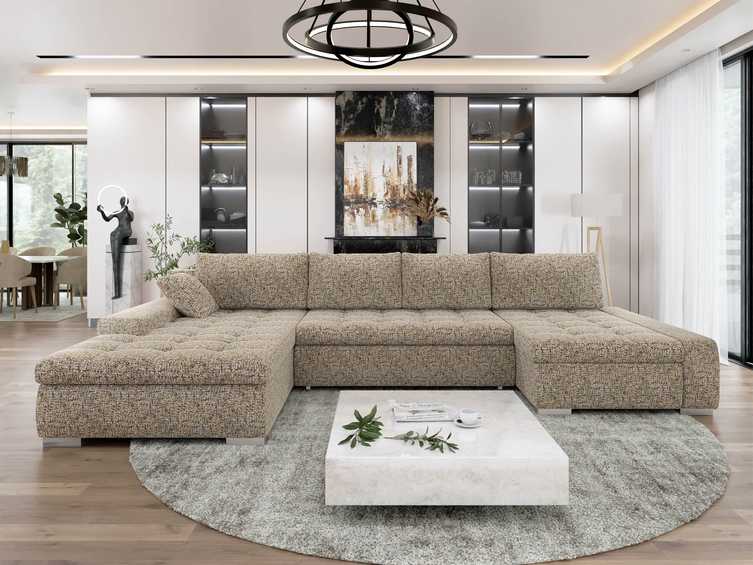 Ecksofa Comfivo Oliva (Bella 10)