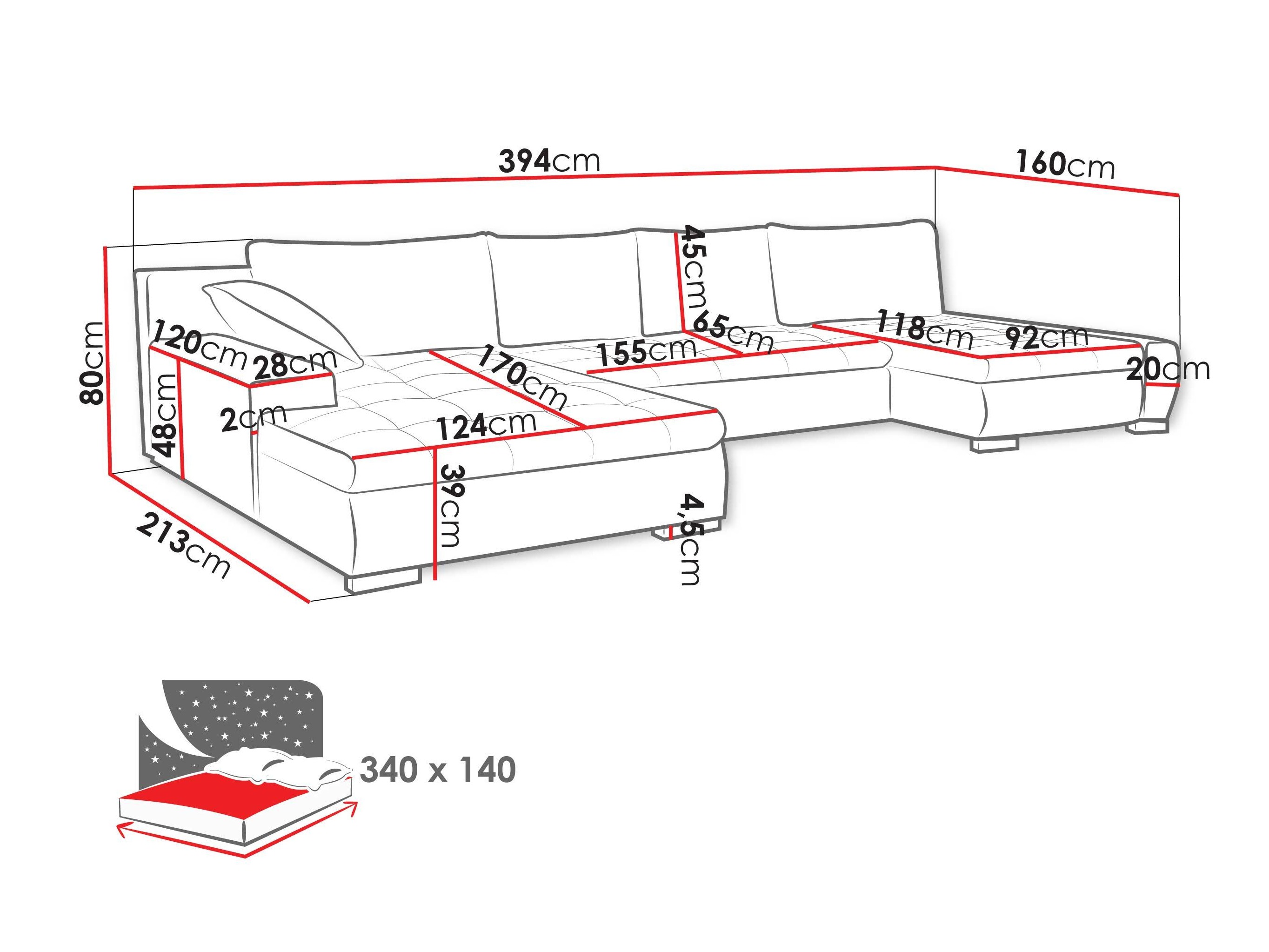 Ecksofa Comfivo Oliva (Kronos 09 + Paros 05)