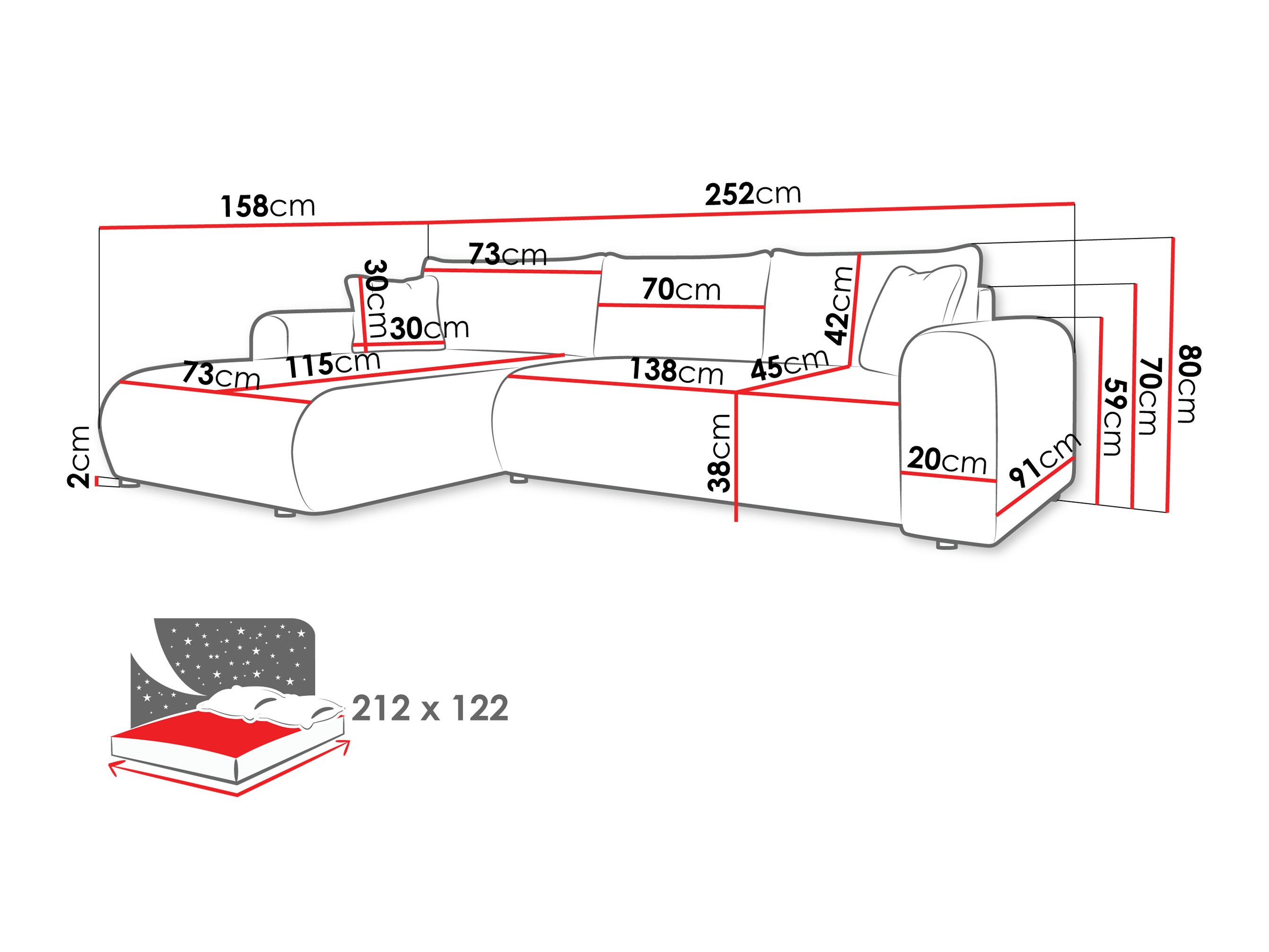 Ecksofa Comfivo Labor (Poso 05)
