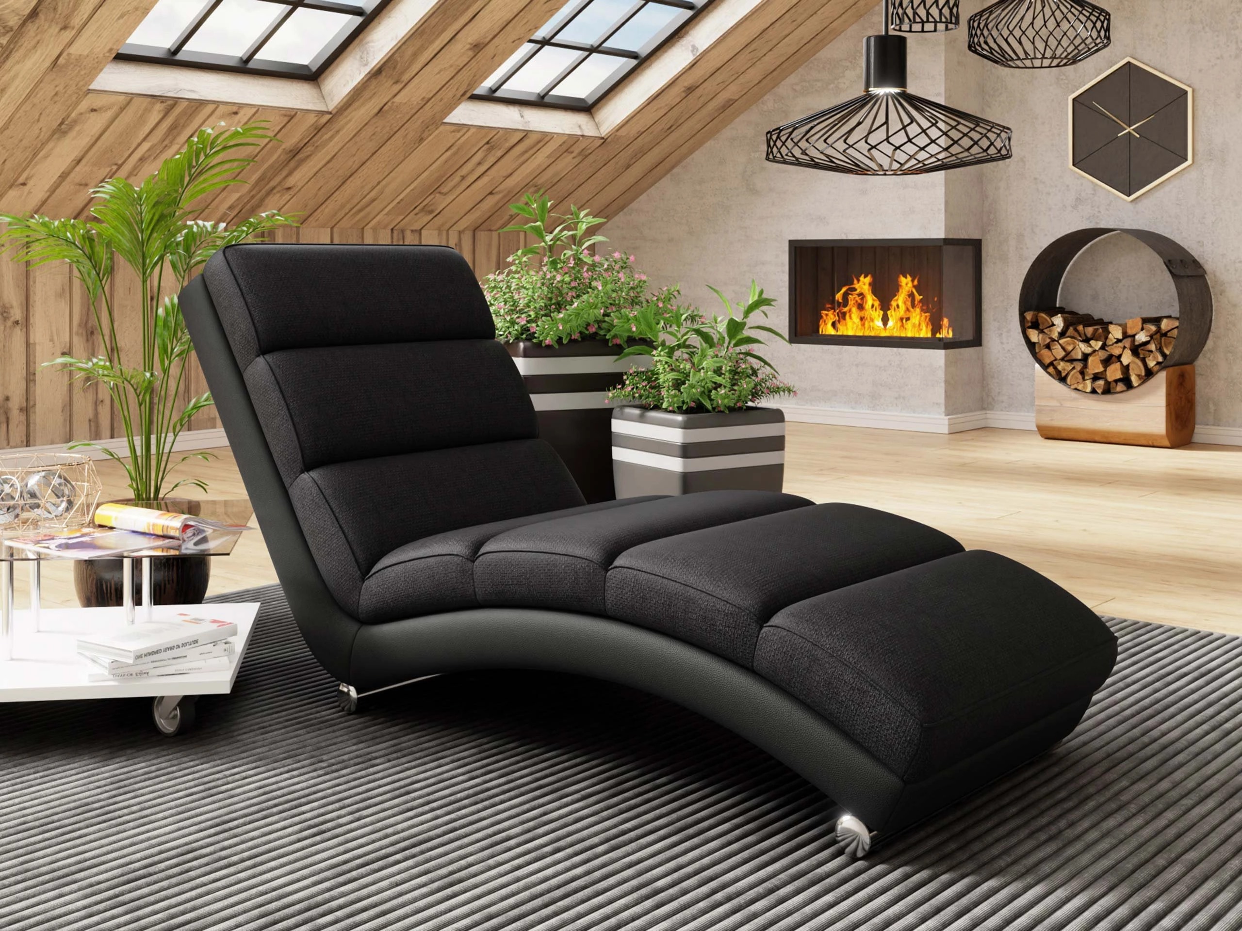 Chaiselongue Comfivo  Pirum (Soft 011 + Lawa 07)