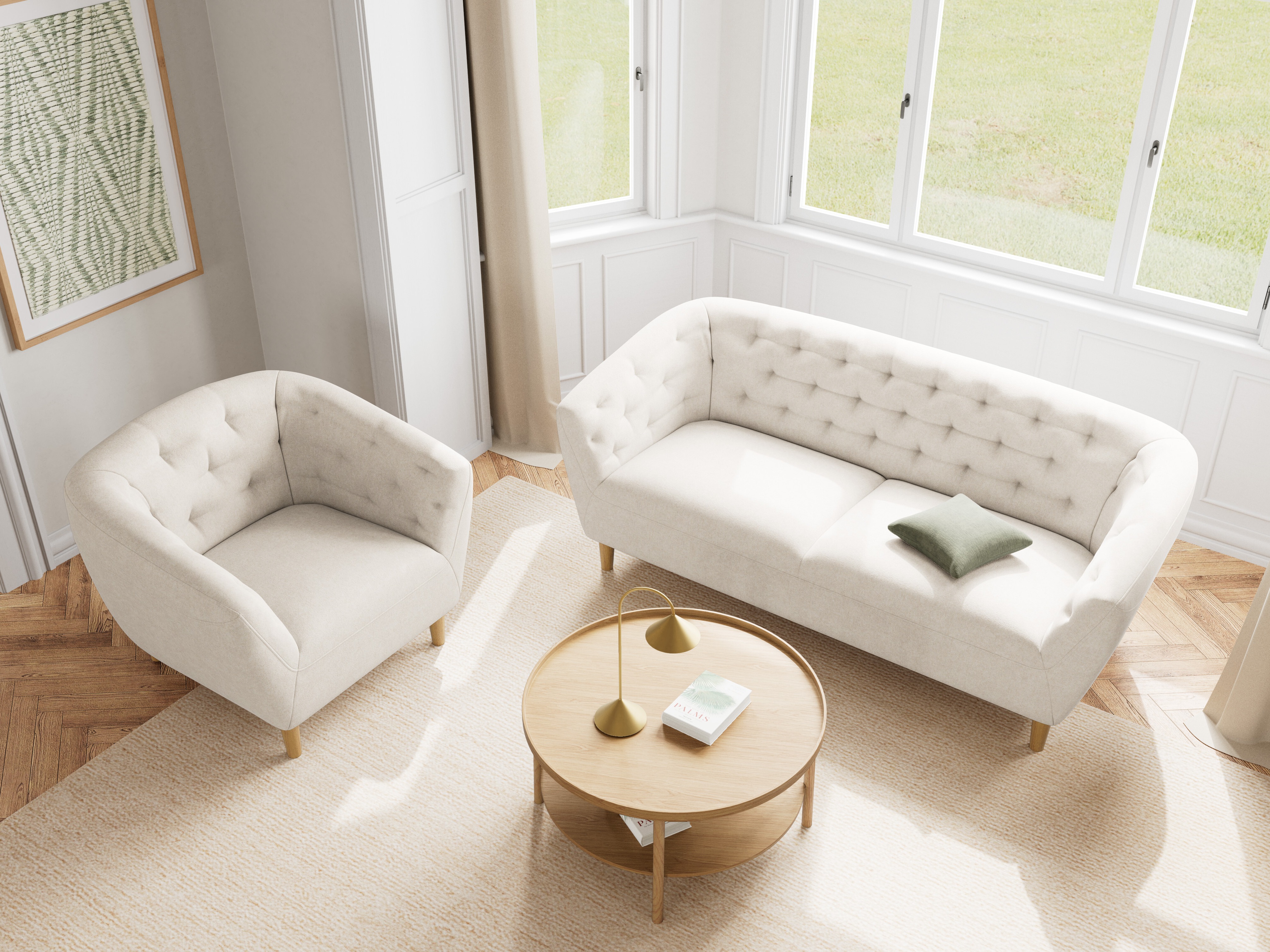 Chesterfield-Sofa Norsica 1053