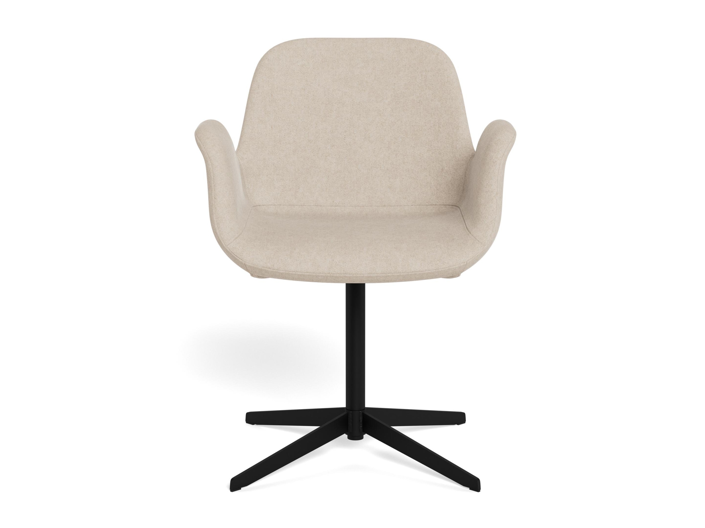 Stuhl Norsica 1058 (Schwarz + Hellbraun)