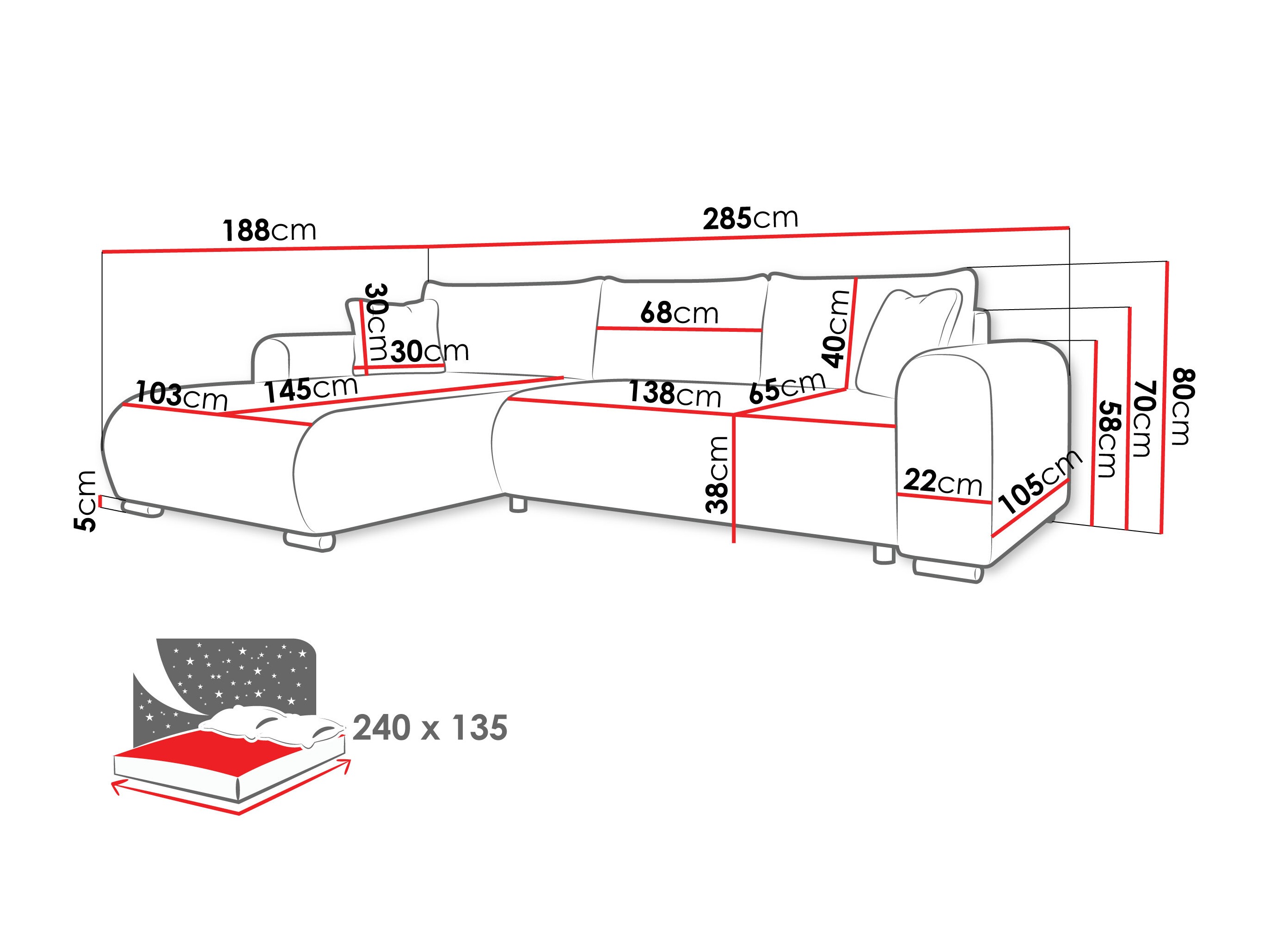 Ecksofa Comfivo Consors (Poso 100)