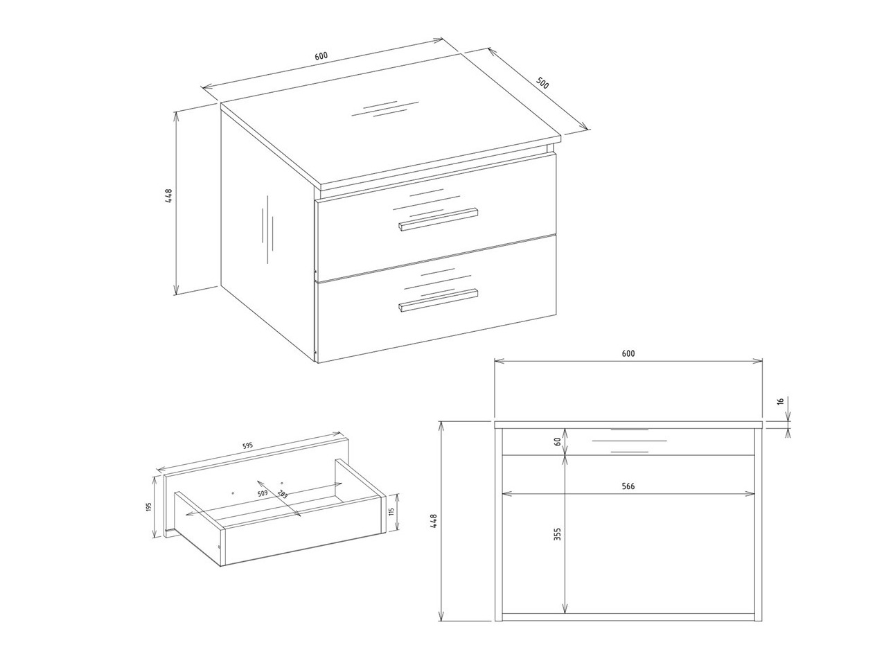 Hängeschrank für Waschbecken Nolmaru 112