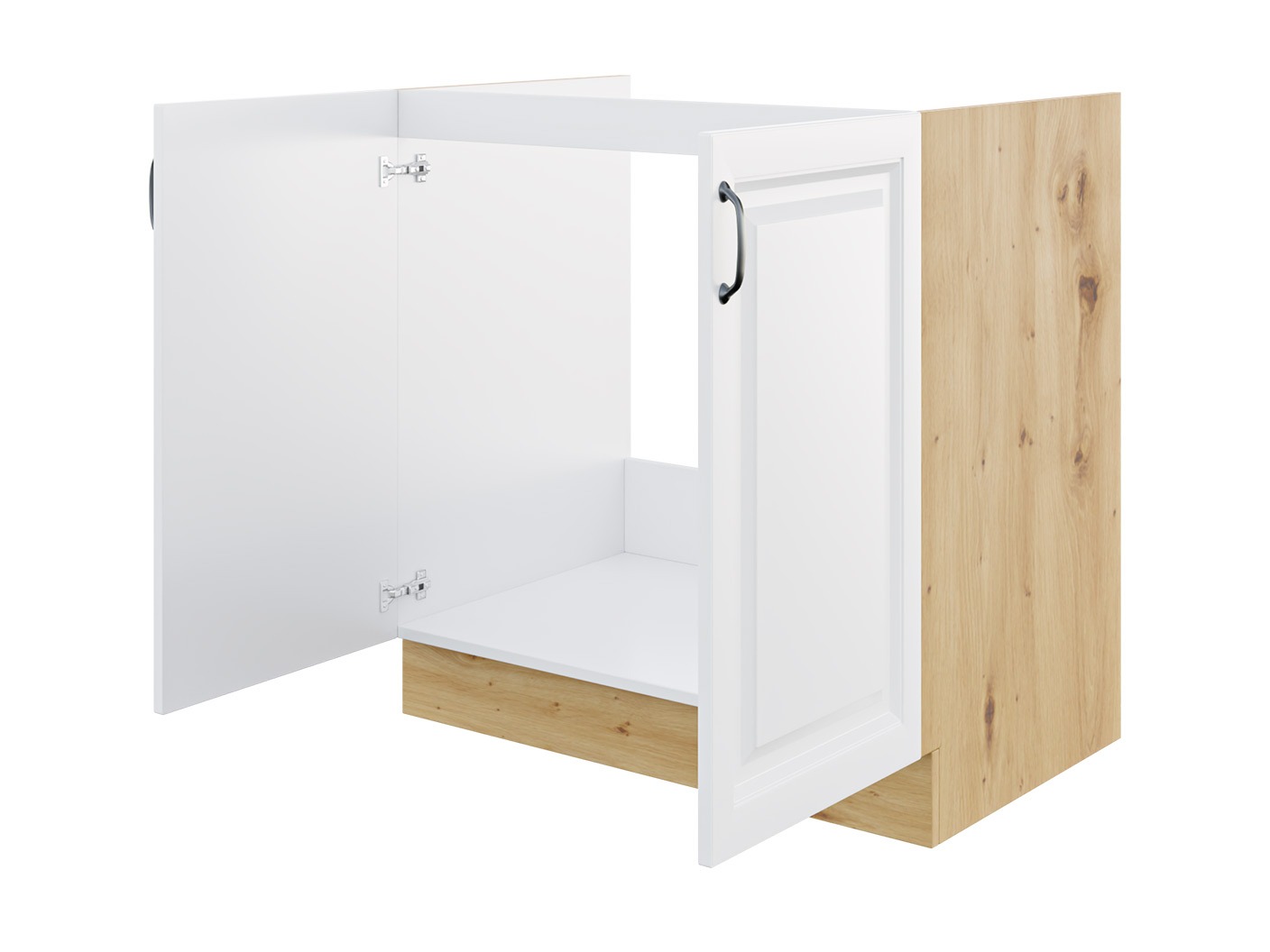 Modularer Waschbeckenschrank mit Türen Retro White 121
