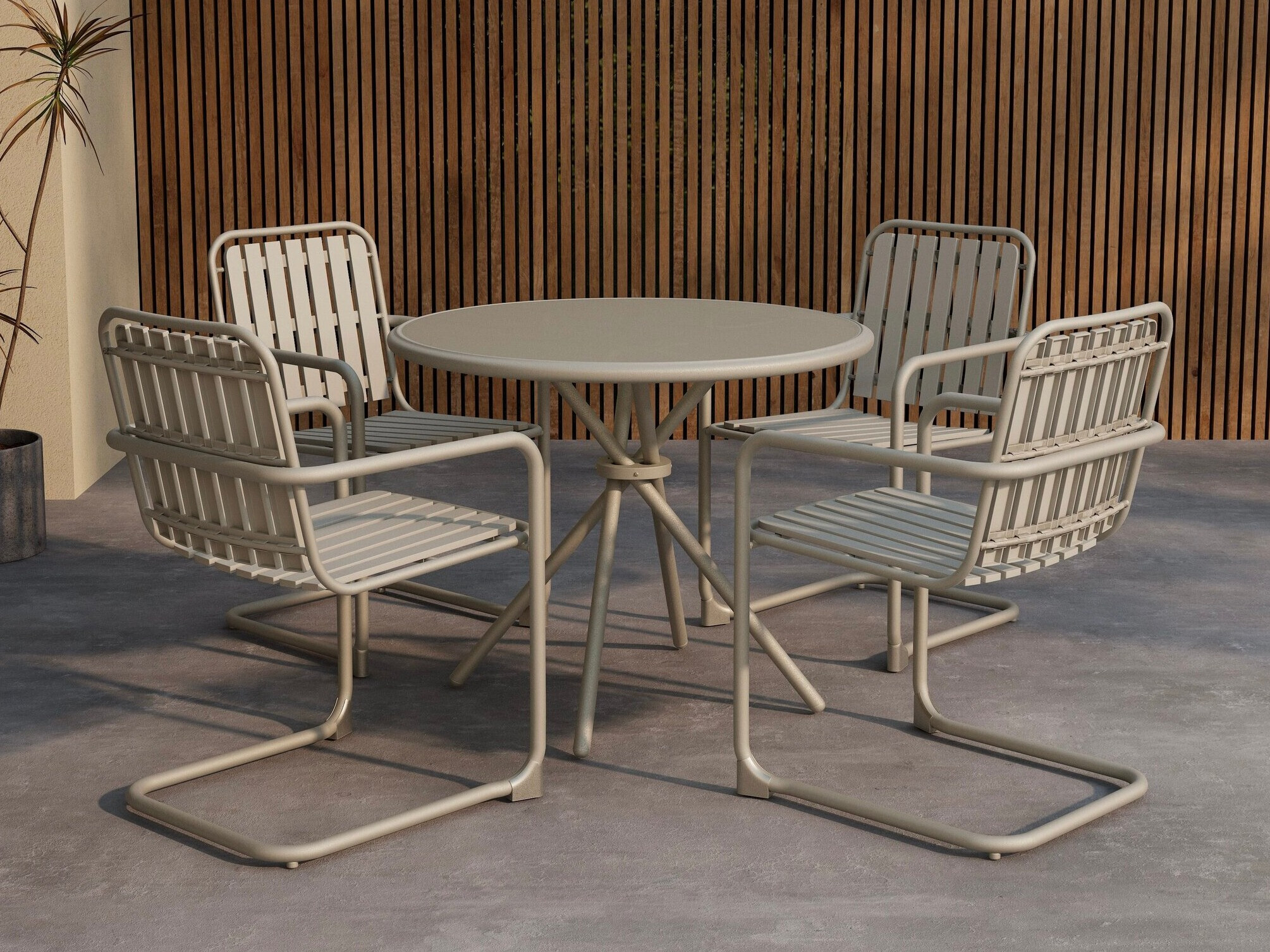 Tisch und Stühle Dallas 5192 (Beige)