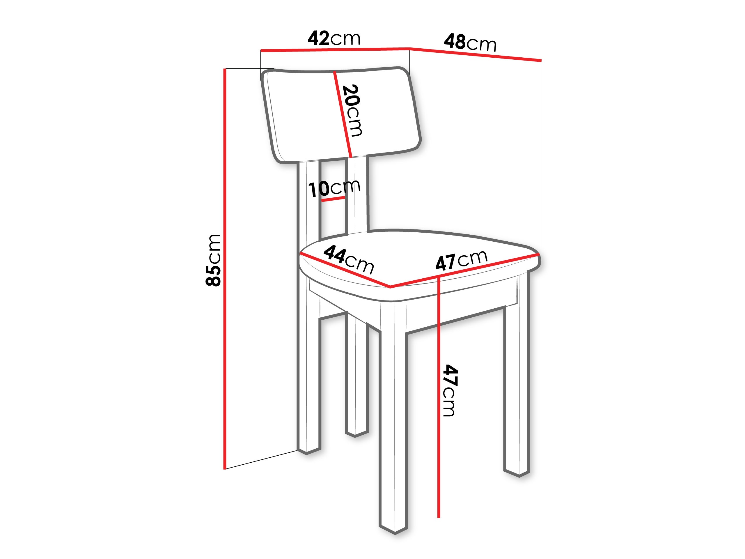 Stuhl Victorville 382 (Walnussholzoptik)