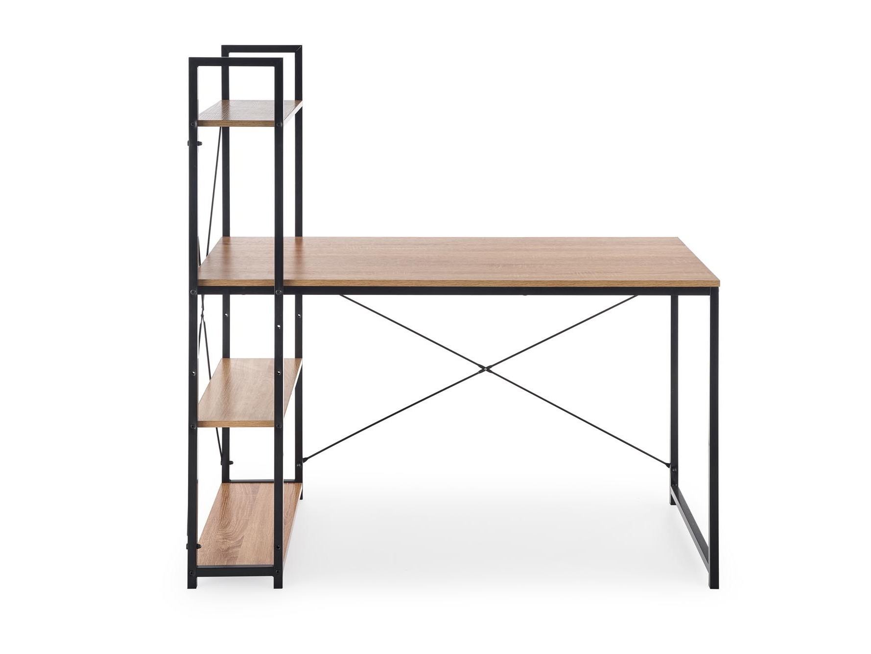 Bürotisch Houston 1888 (Sonoma Eichenholzoptik + Schwarz)