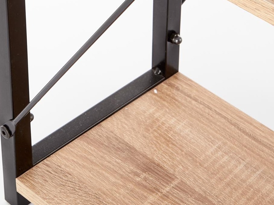 Bürotisch Houston 1888 (Sonoma Eichenholzoptik + Schwarz)