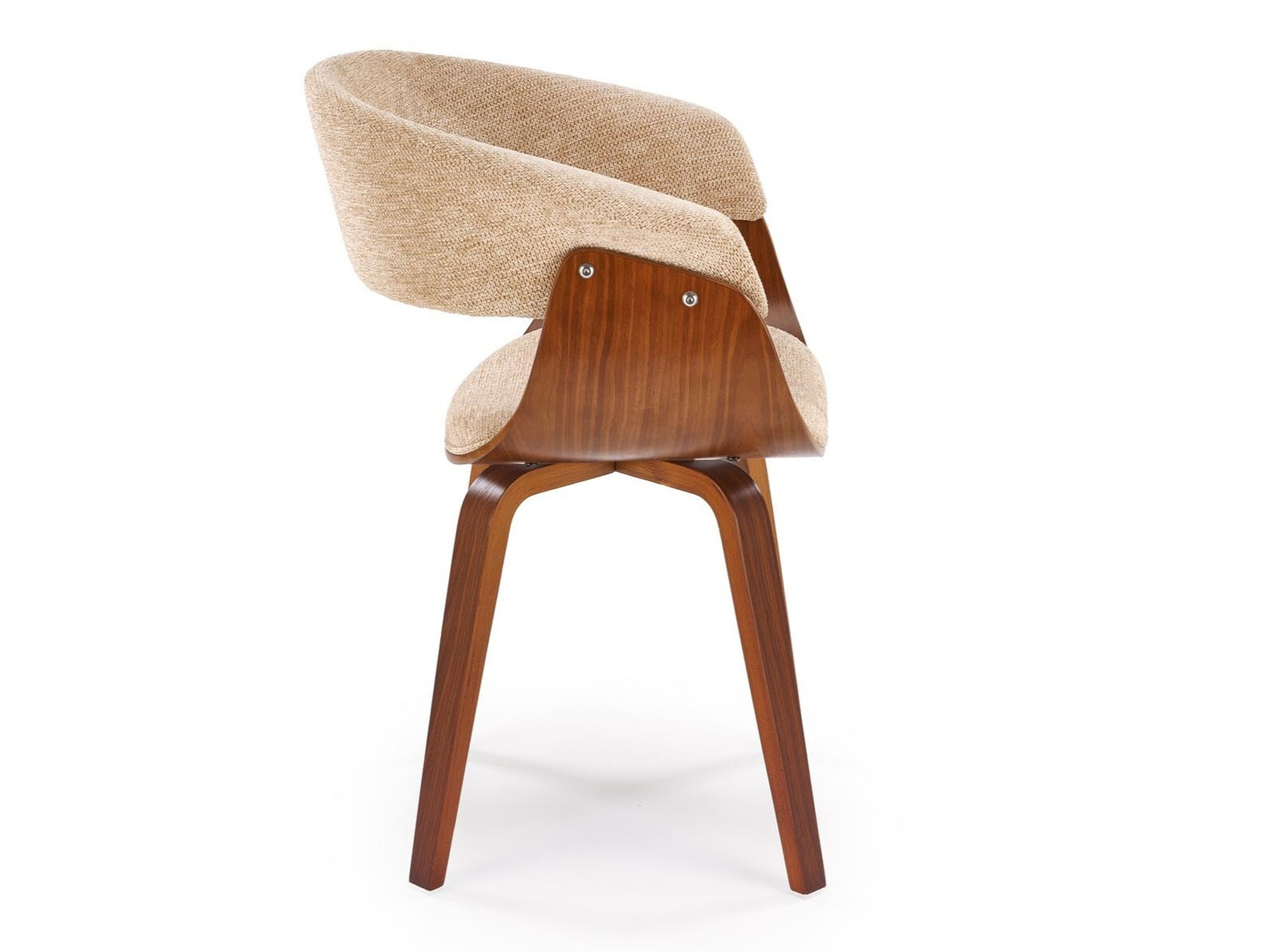 Stuhl Houston 1597 (Beige + Walnussholzoptik)