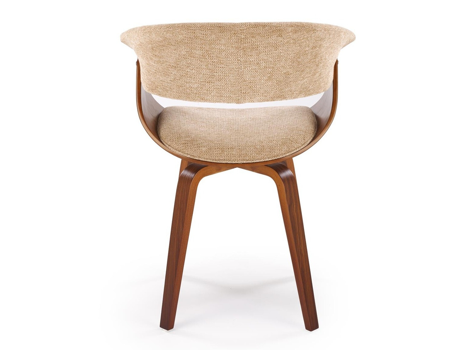 Stuhl Houston 1597 (Beige + Walnussholzoptik)