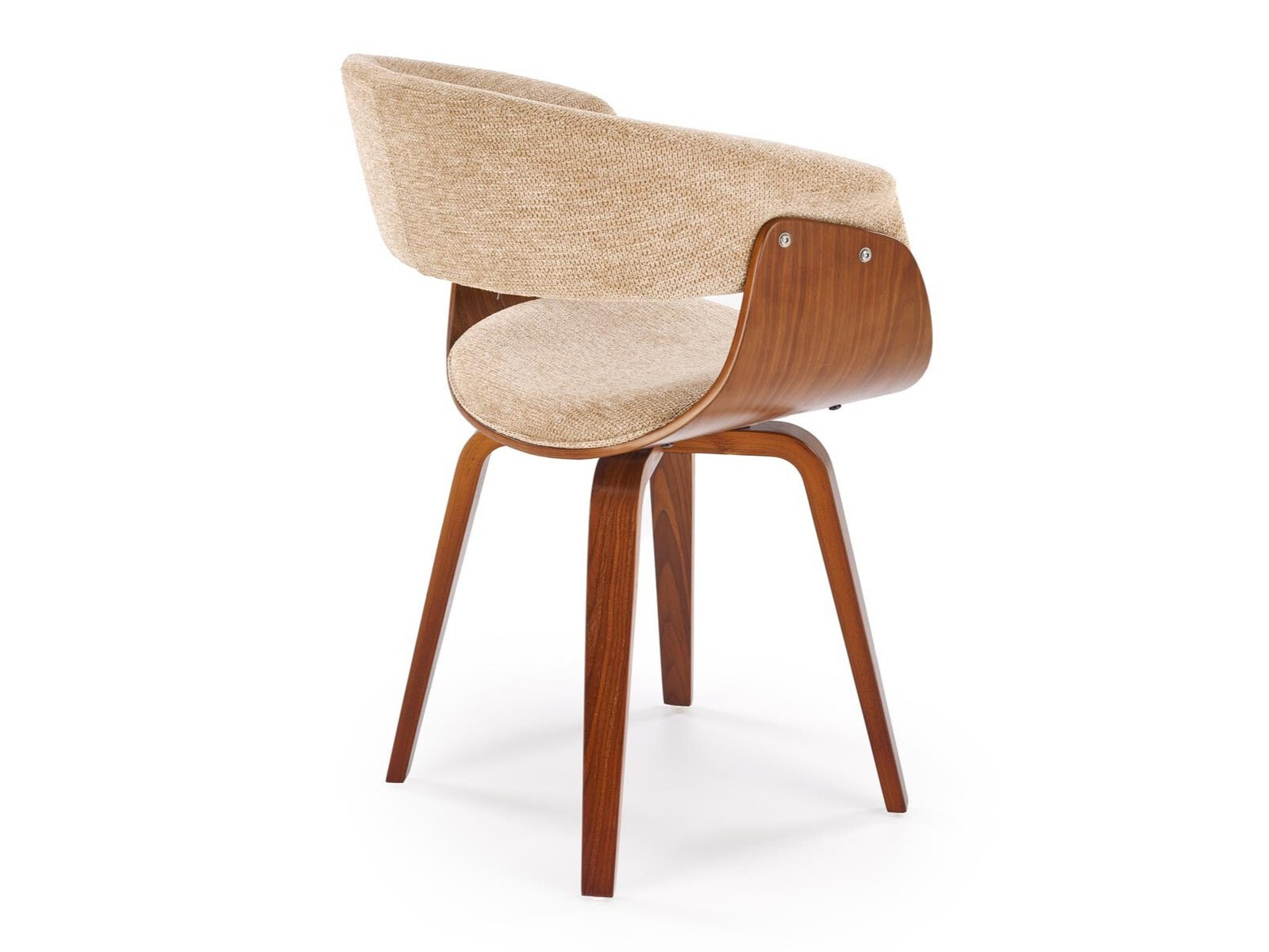Stuhl Houston 1597 (Beige + Walnussholzoptik)