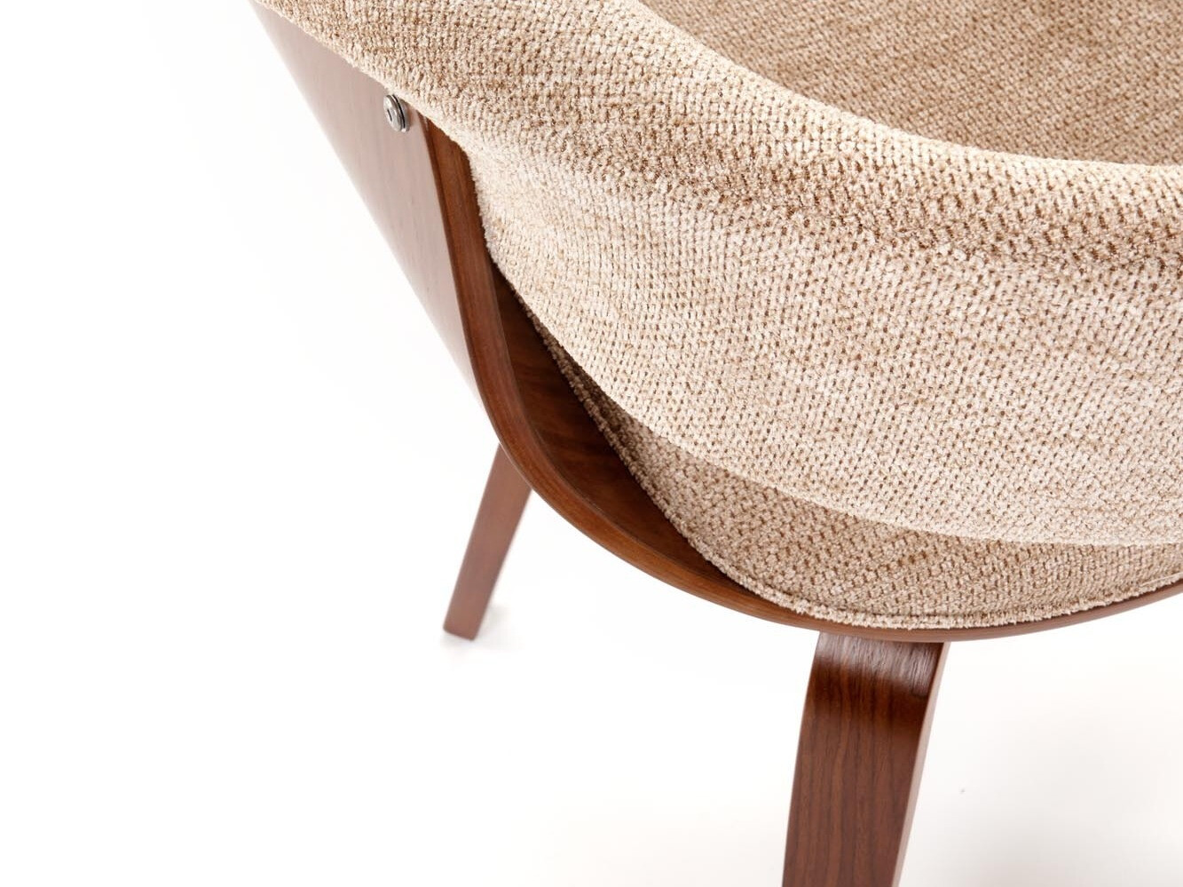 Stuhl Houston 1597 (Beige + Walnussholzoptik)