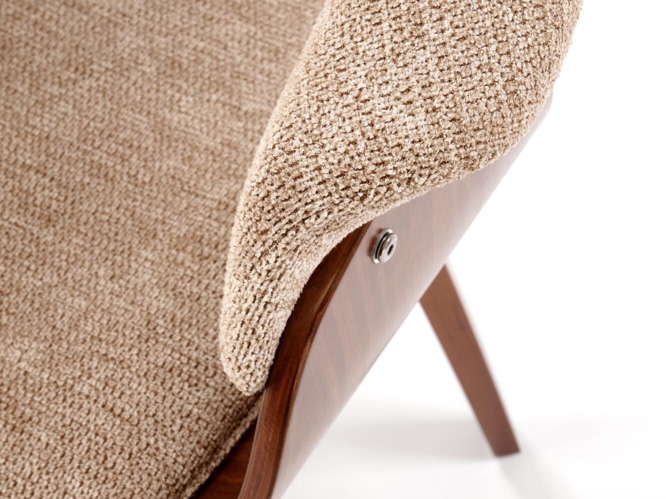 Stuhl Houston 1597 (Beige + Walnussholzoptik)