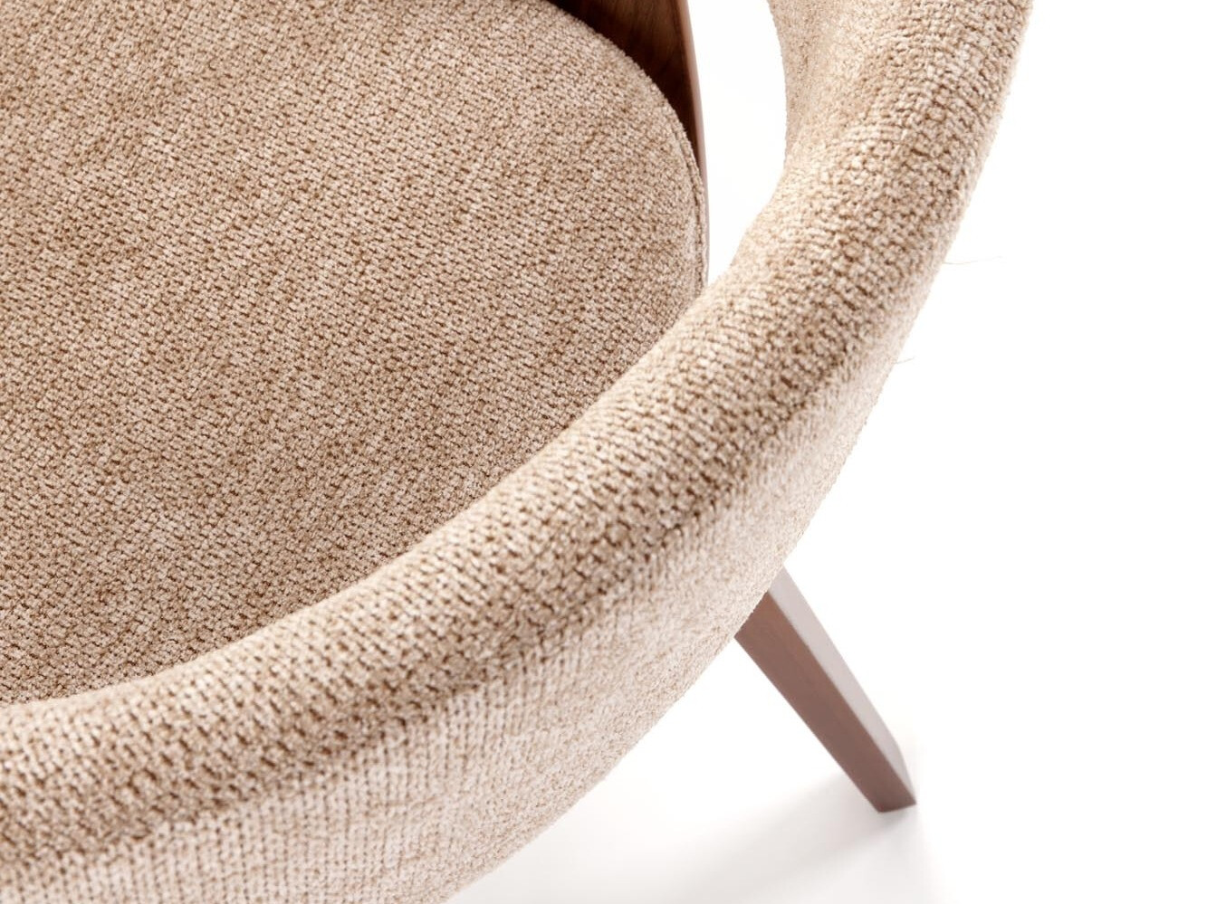 Stuhl Houston 1597 (Beige + Walnussholzoptik)
