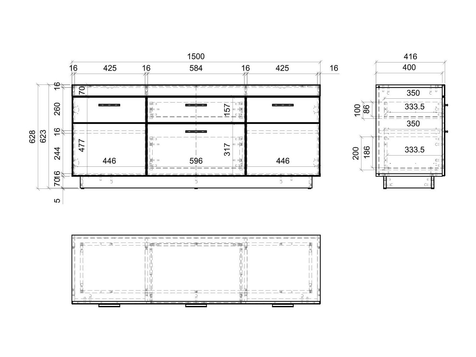 TV-Möbel Balelbu 100