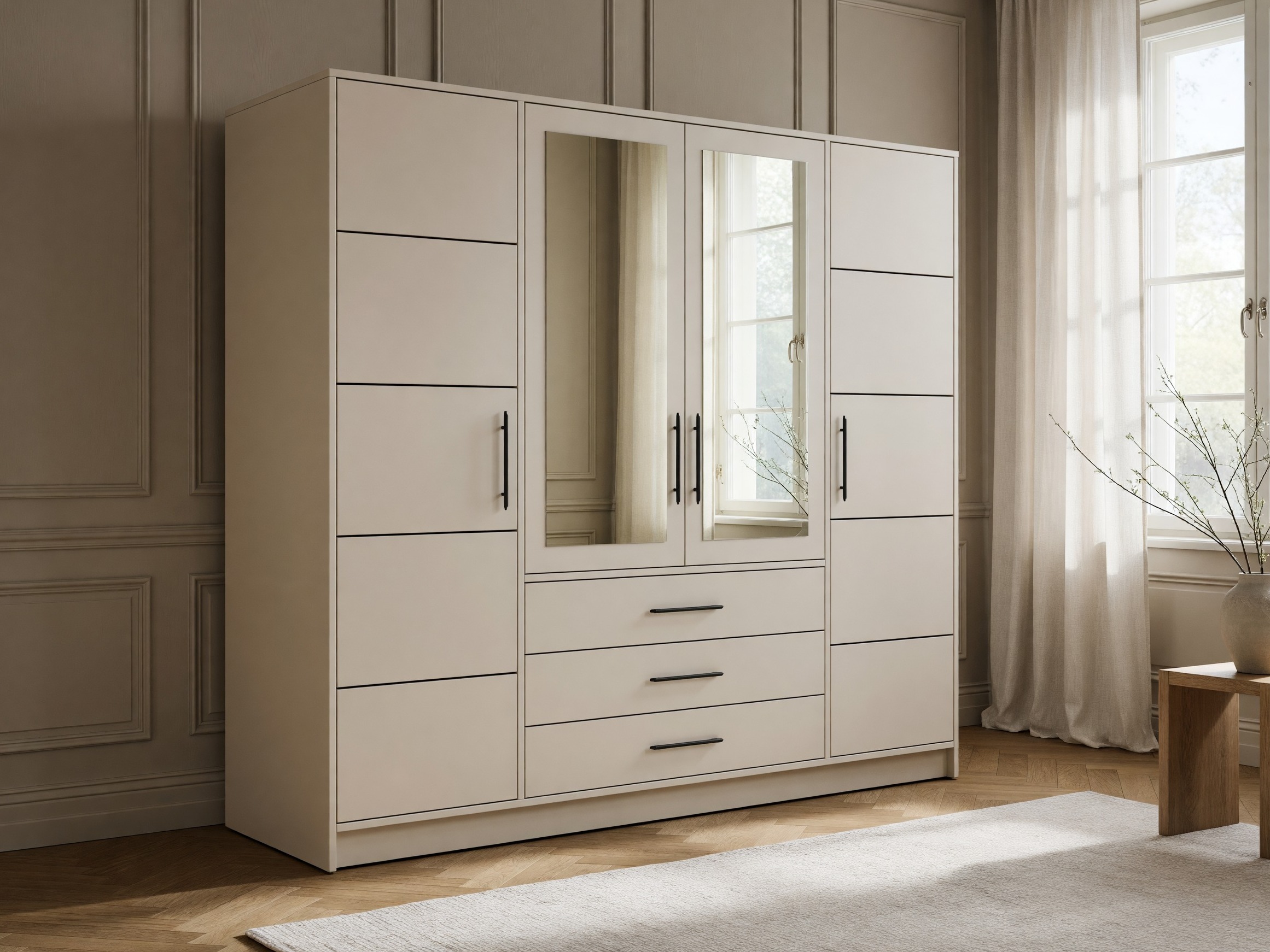 Kleiderschrank Dortivu (Kaschmir)