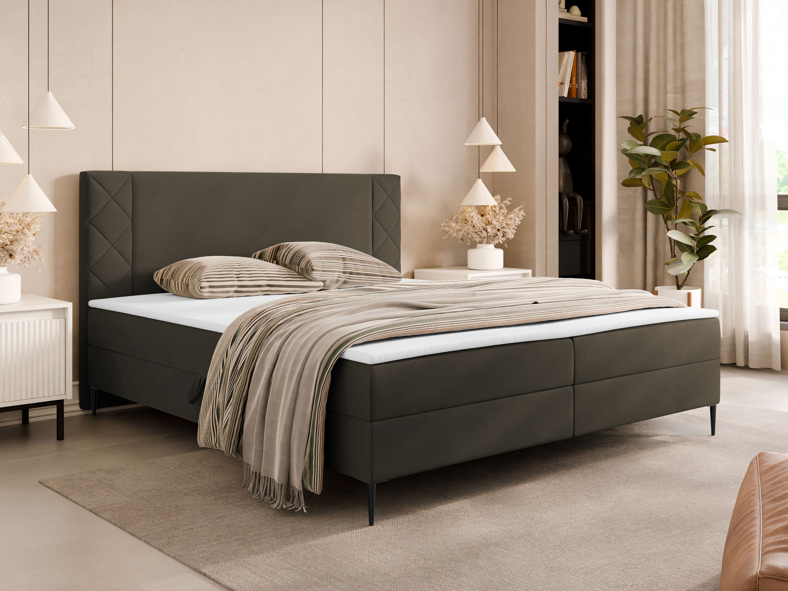 Boxspringbett Providence 200 (Polo 877)