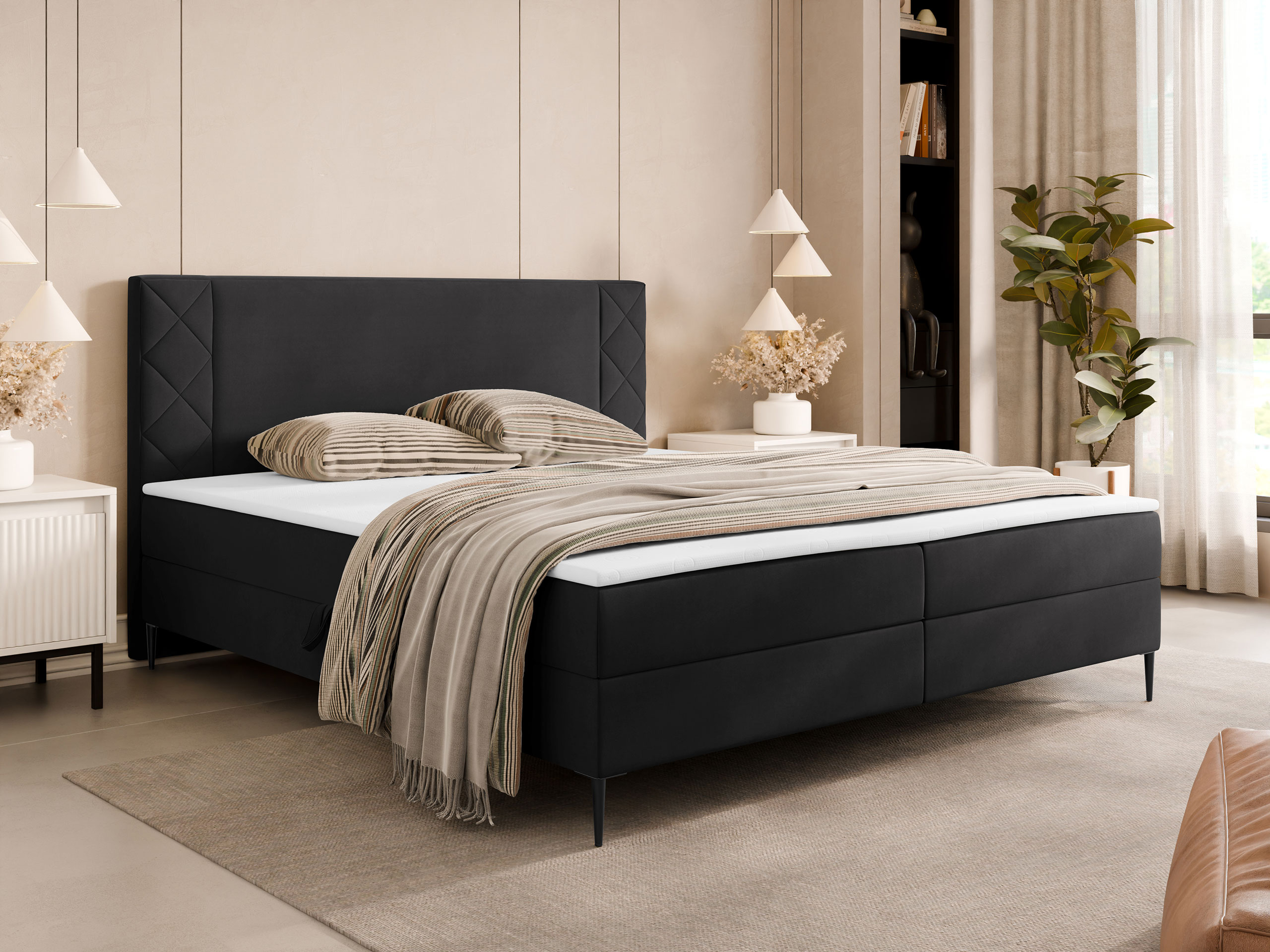 Boxspringbett Providence 200 (Polo 897)