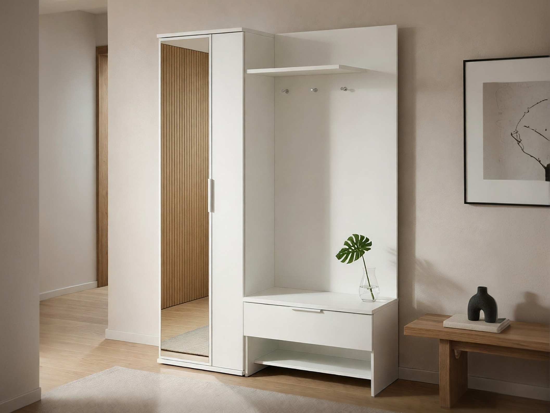 Flurgarnitur Honolulu 160 (Weiß)