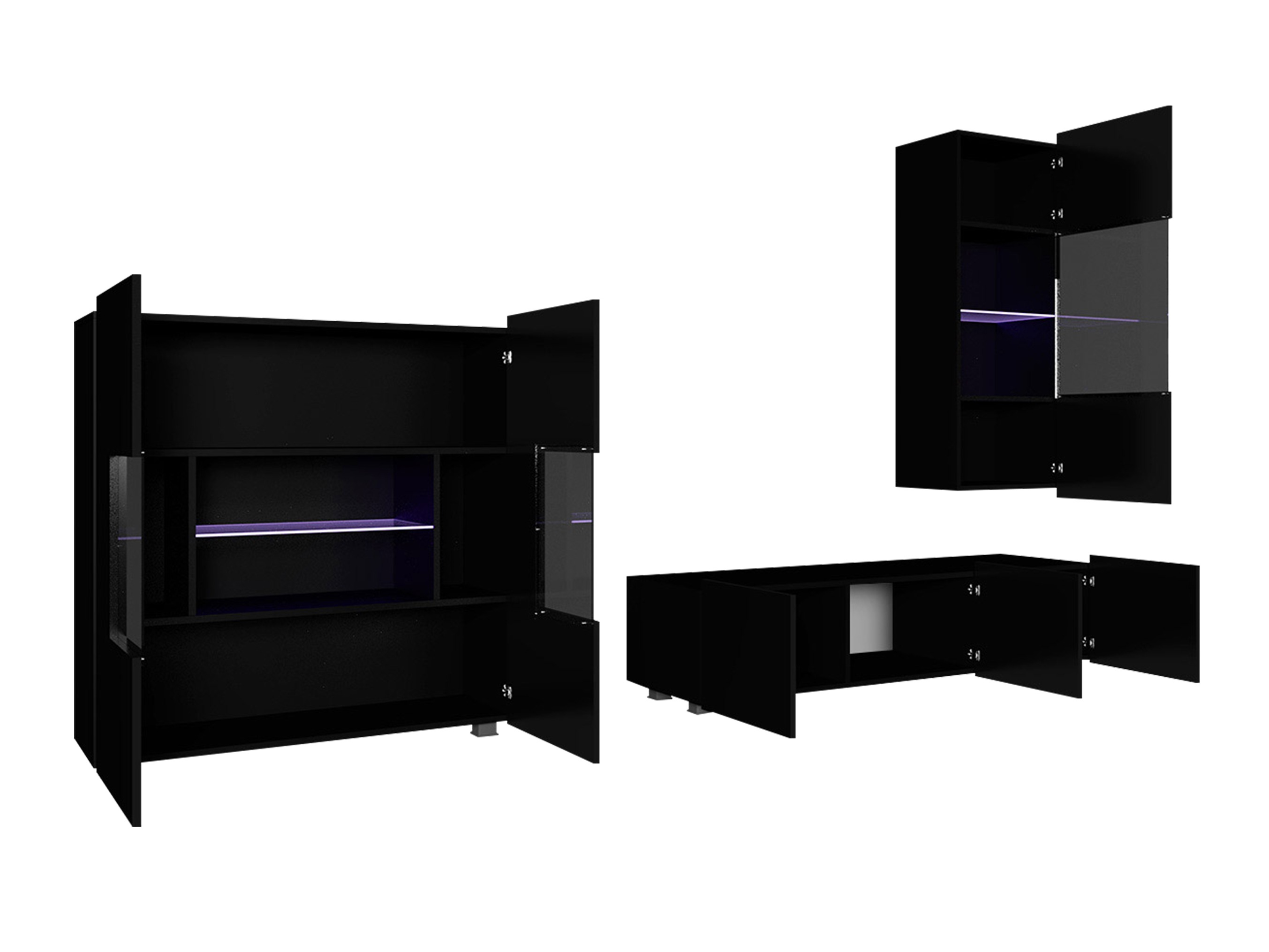 Wohnzimmer-Sets Remus VII (Walnussholzoptik)